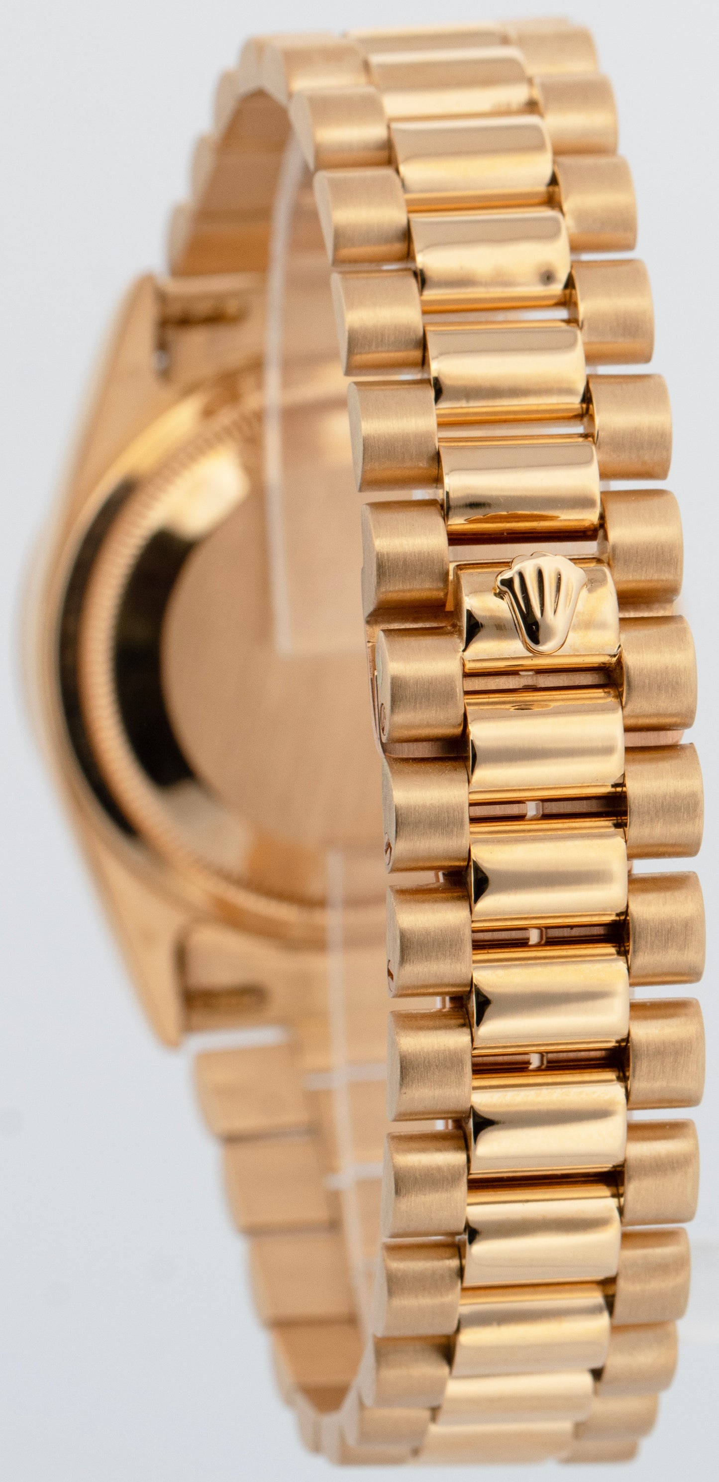 Rolex Day-Date President WHITE Dial 36mm 18K Yellow Gold Fluted 18238 Watch