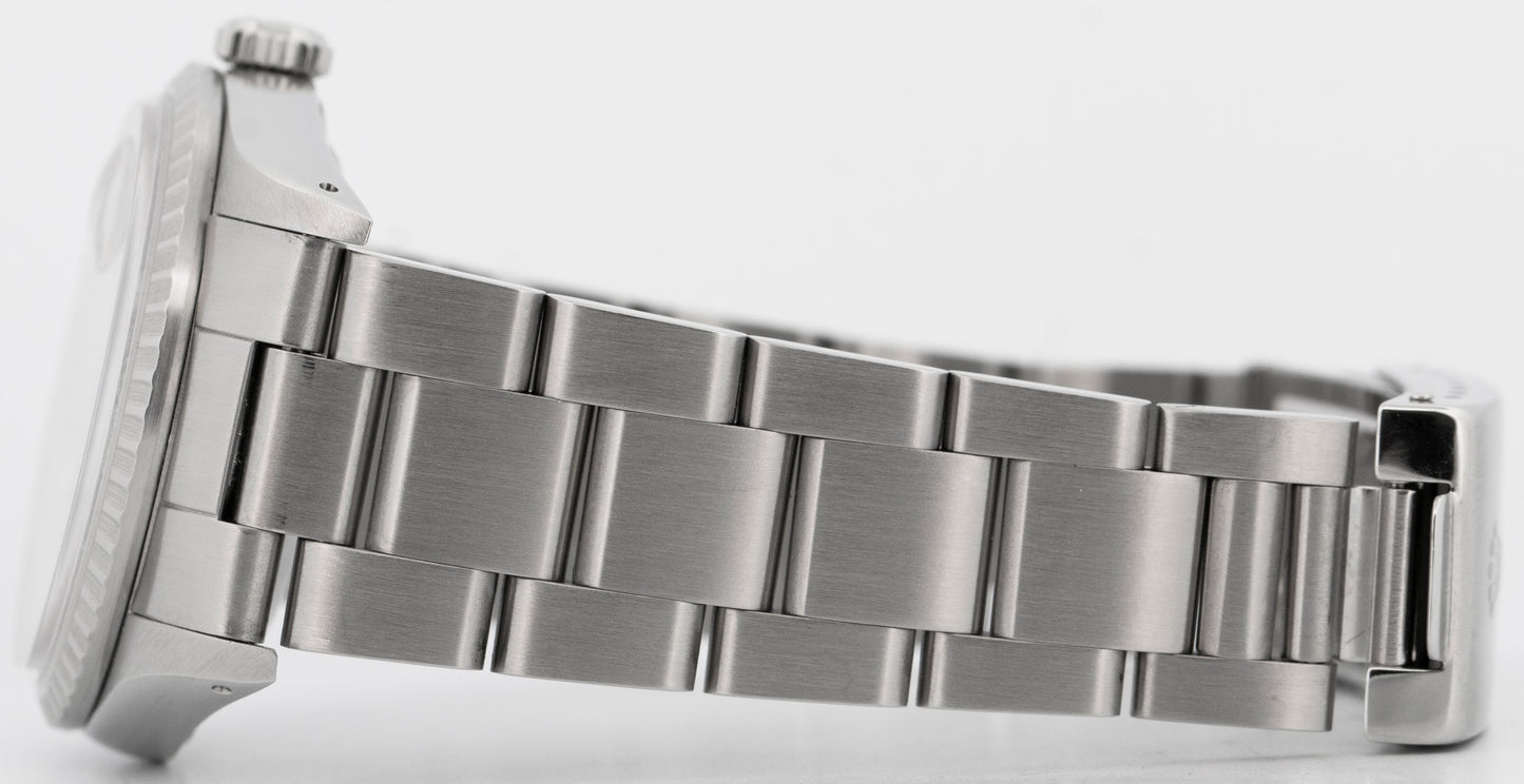 PAPERS Rolex DateJust Silver 36mm Stainless Steel Engine-Turned Watch 16220 BOX