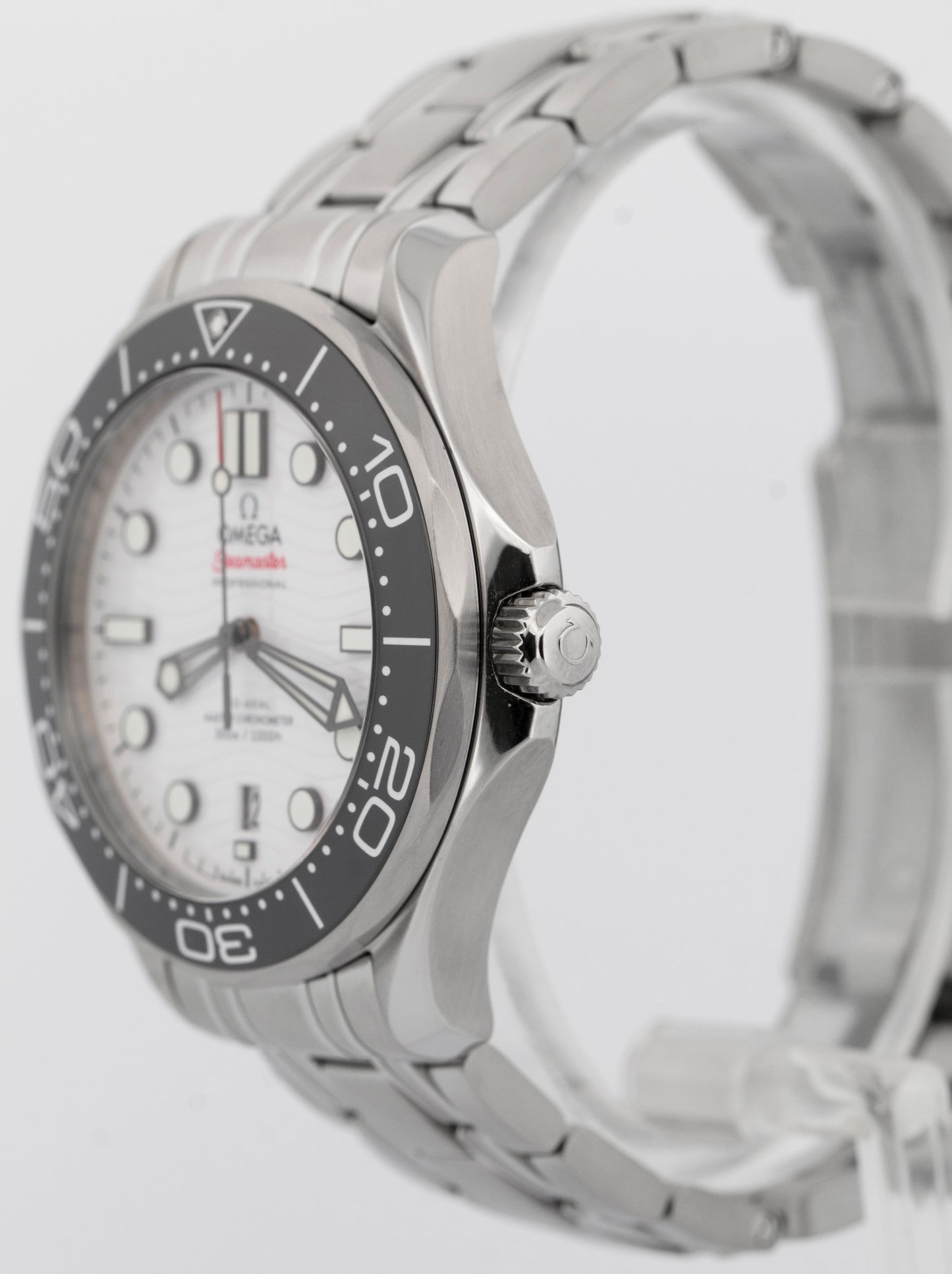 2025 PAPERS Omega Seamaster Diver 300M 42mm WHITE WAVE 210.30.42.20.04.001 BOX