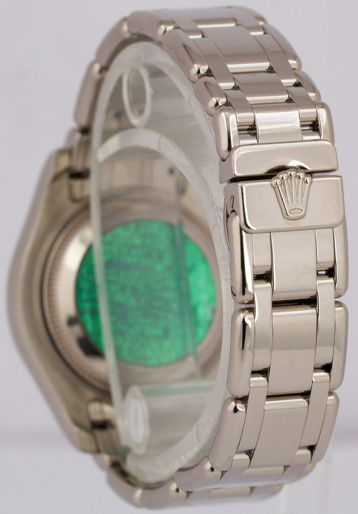 MINT Rolex DateJust Pearlmaster 18k White Gold DIAMOND PYRITE 29mm 80299 Watch