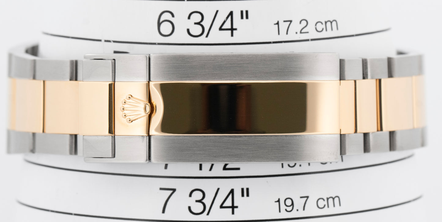 PAPERS Rolex Sea-Dweller 43mm Two-Tone 18K Gold Stainless Black 126603 Watch BOX