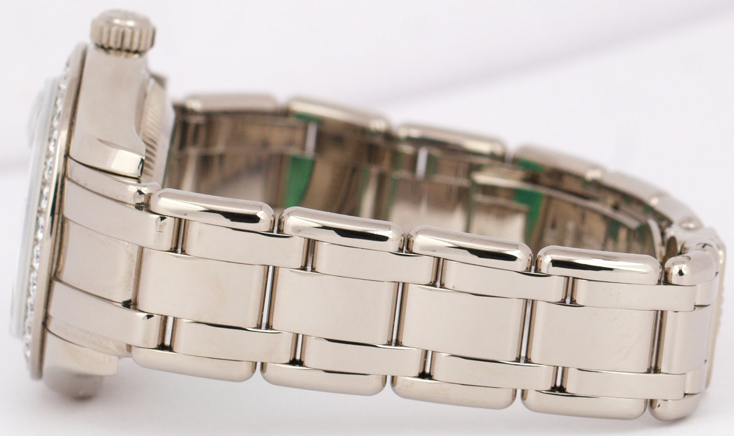 MINT Rolex DateJust Pearlmaster 18k White Gold DIAMOND PYRITE 29mm 80299 Watch