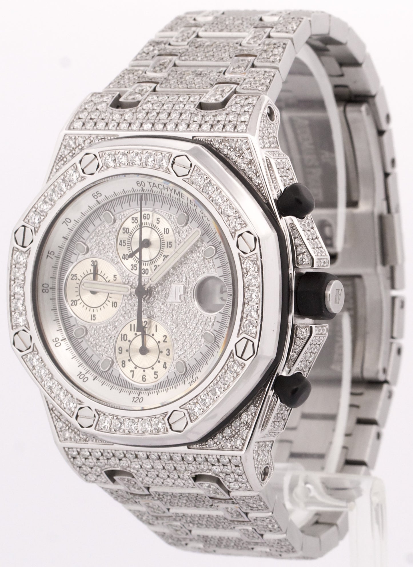 Audemars Piguet Royal Oak Offshore PAVE DIAMOND Chronograph Stainless 26170ST