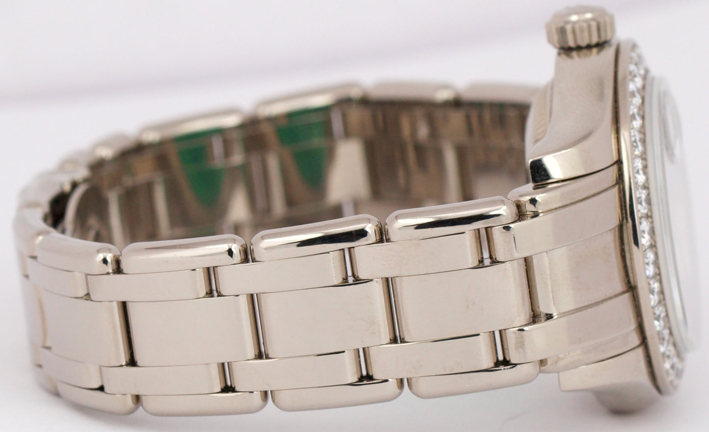 MINT Rolex DateJust Pearlmaster 18k White Gold DIAMOND PYRITE 29mm 80299 Watch