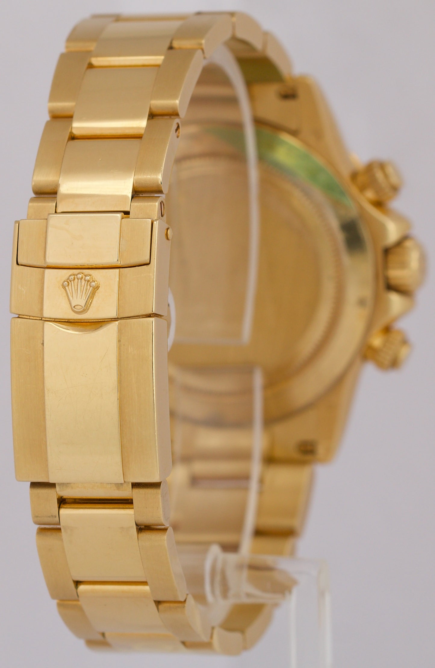 UNPOLISHED REHAUT Rolex Daytona FACTORY MOP ROMAN 18K Yellow Gold 40mm 116528
