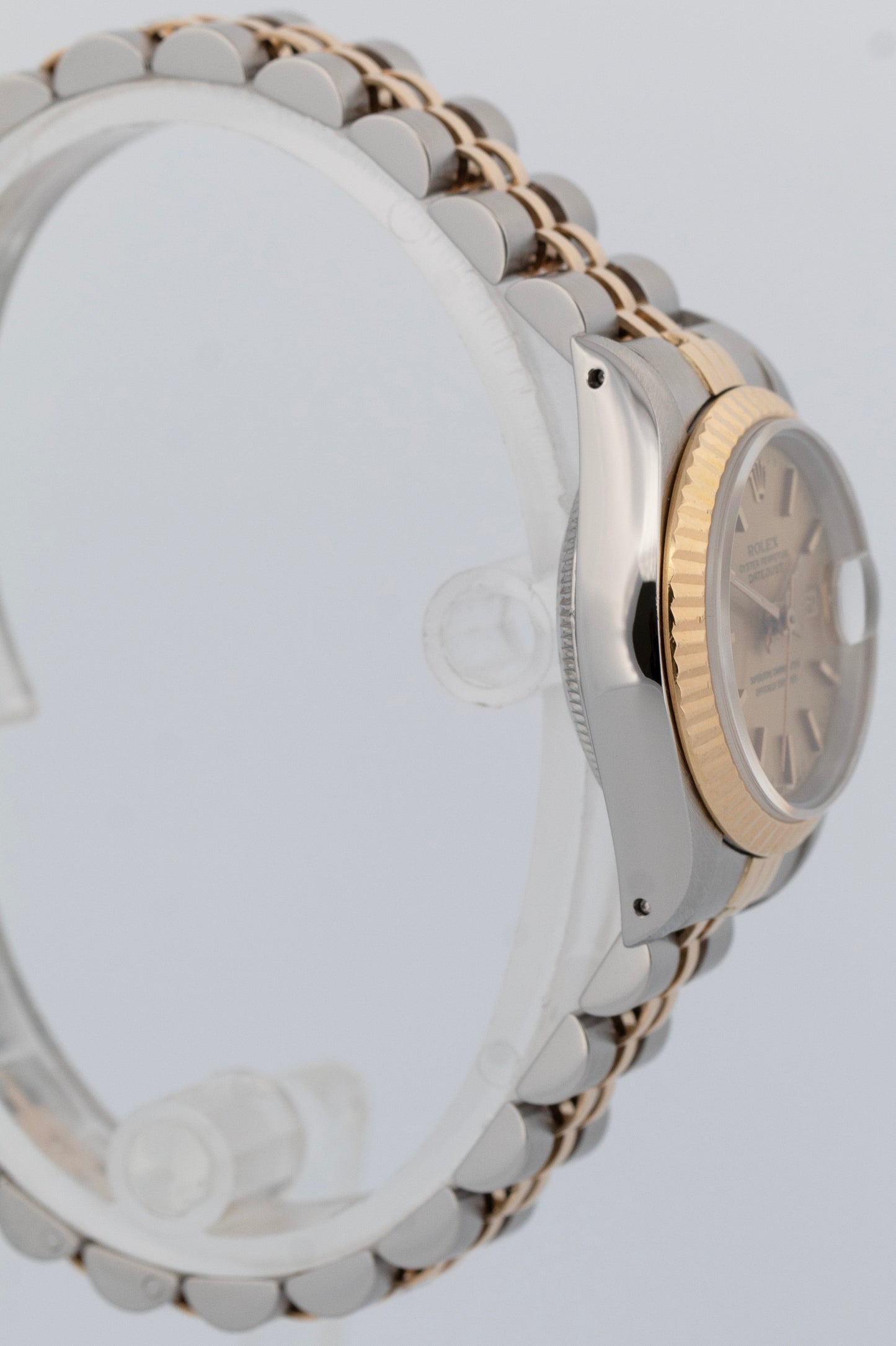 Ladies Rolex DateJust 26mm CHAMPAGNE Yellow Gold Stainless JUBILEE Watch 69173