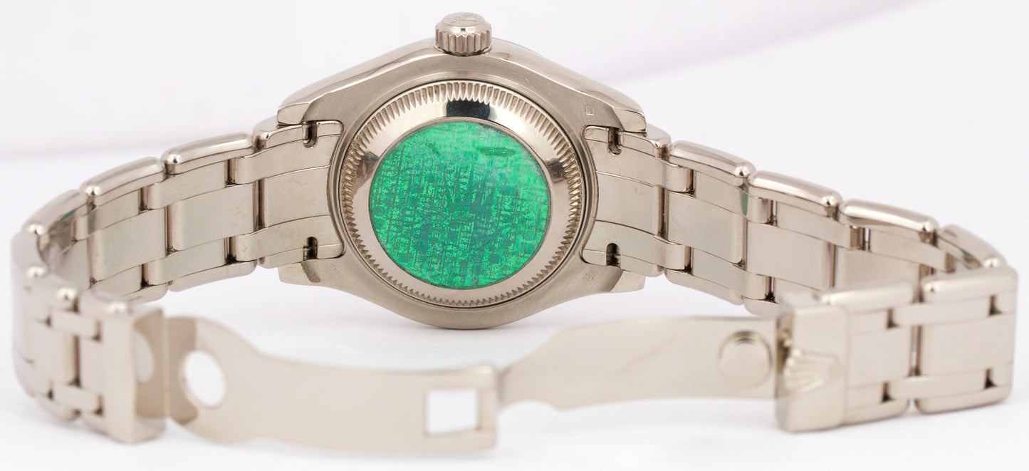 MINT Rolex DateJust Pearlmaster 18k White Gold DIAMOND PYRITE 29mm 80299 Watch