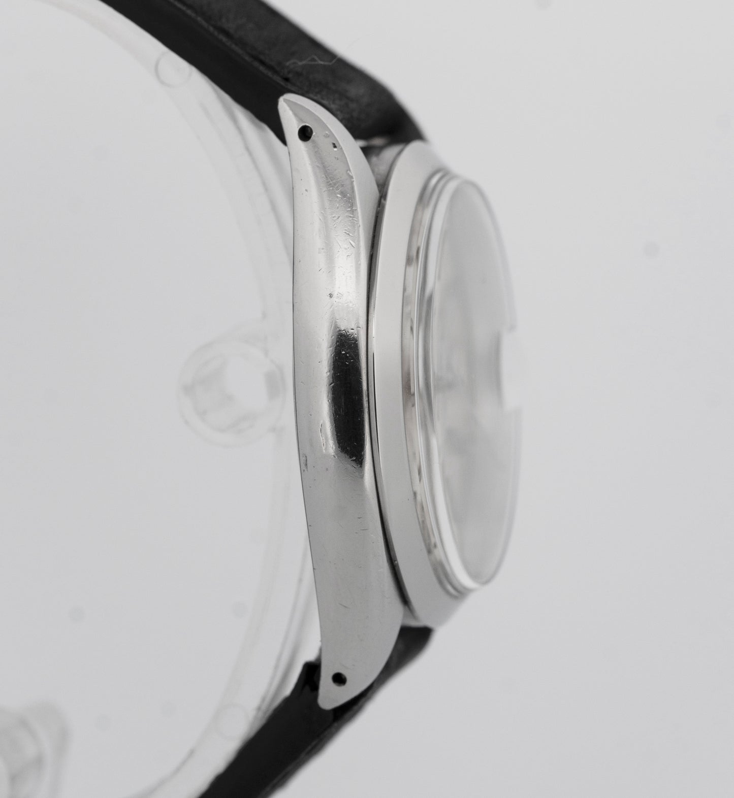 VINTAGE Rolex Oysterdate Precision SILVER Stainless Steel PATINA 34mm Watch 6694