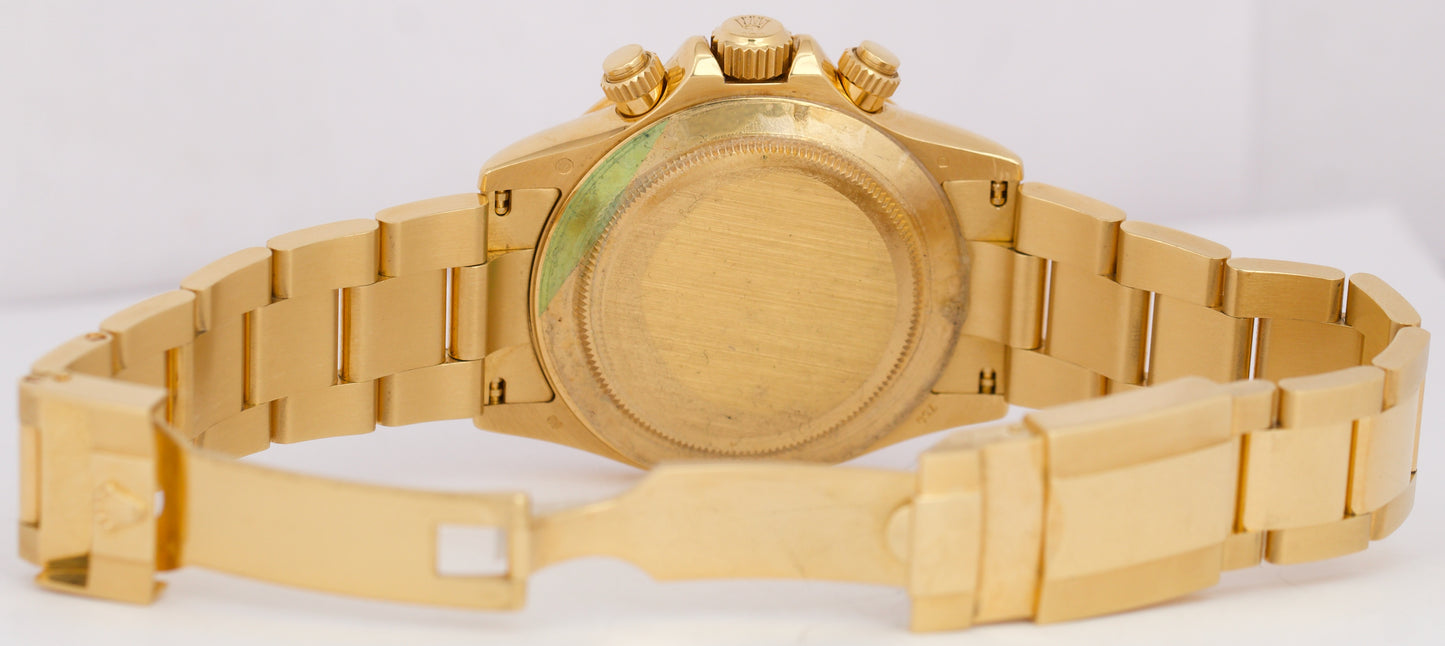 UNPOLISHED REHAUT Rolex Daytona FACTORY MOP ROMAN 18K Yellow Gold 40mm 116528