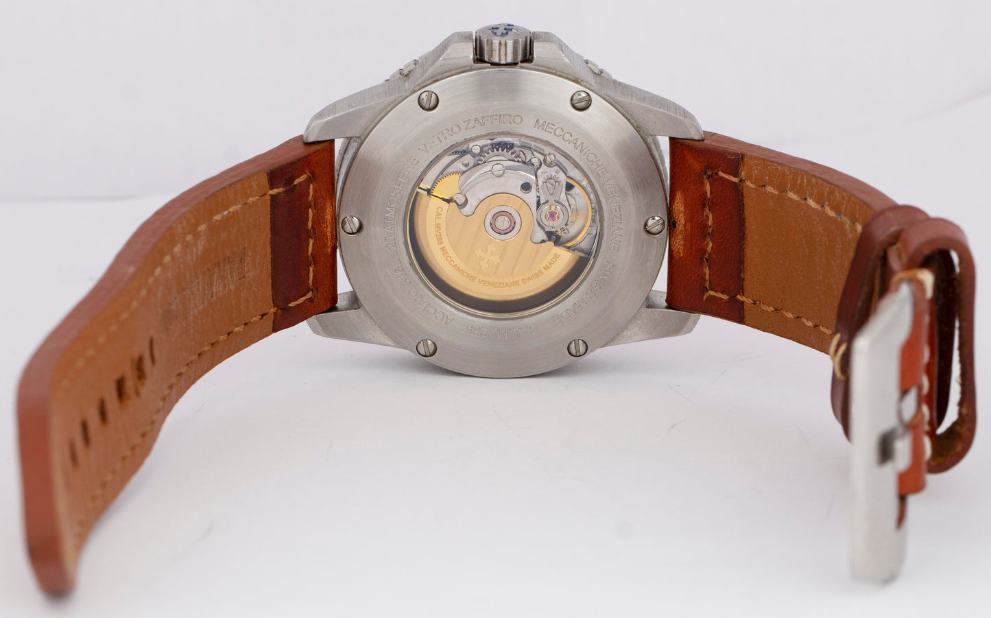 Meccaniche Venezia Arsenale Automatic Black 45mm Stainless Steel Watch 1303003