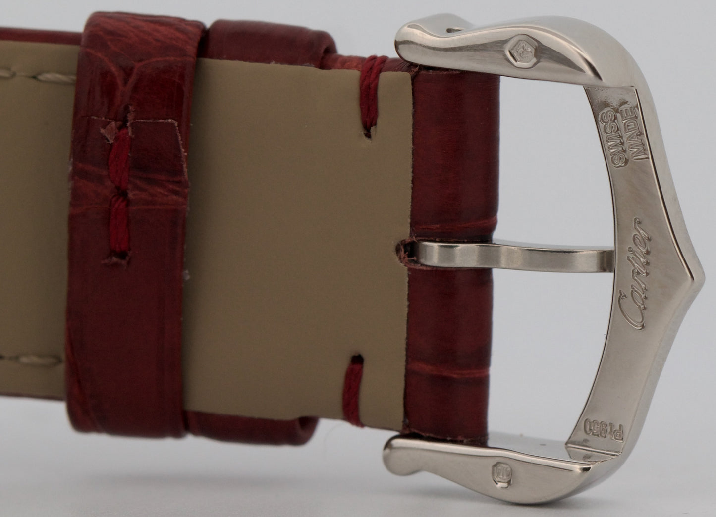 NEW 2025 PAPERS Cartier Tank à Guichets PLATINUM Manual 25mm WGTA0236 4582 BOX