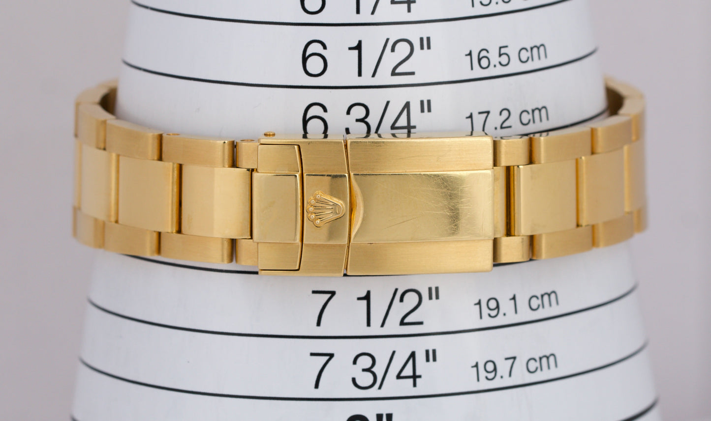 UNPOLISHED REHAUT Rolex Daytona FACTORY MOP ROMAN 18K Yellow Gold 40mm 116528