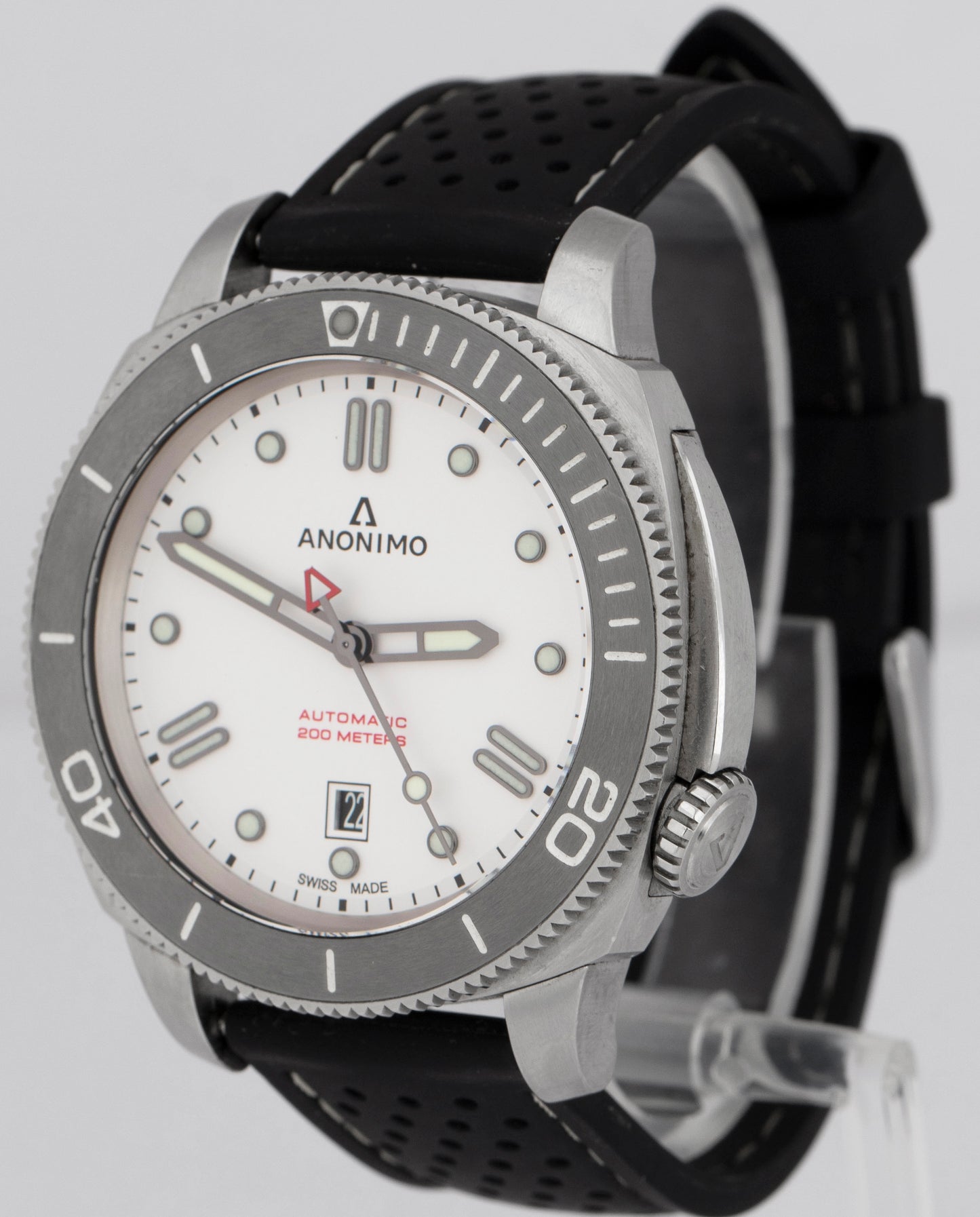 Anonimo Nautilo Automatic White 42mm Stainless Steel Watch AM-1002.05.003.A05