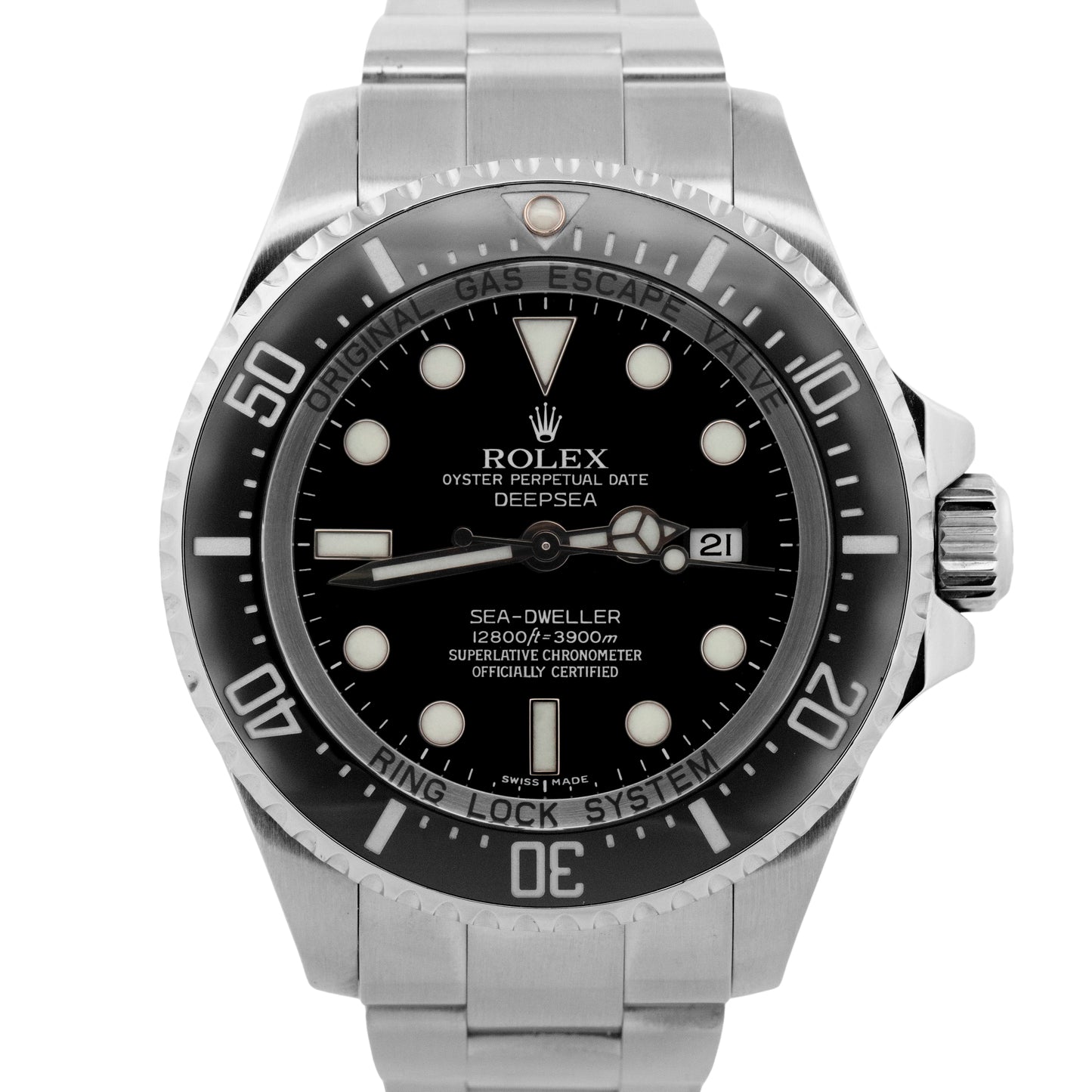 PAPERS Rolex Sea-Dweller Deepsea 44mm BLACK Steel Ceramic Dive Watch 116660 BOX