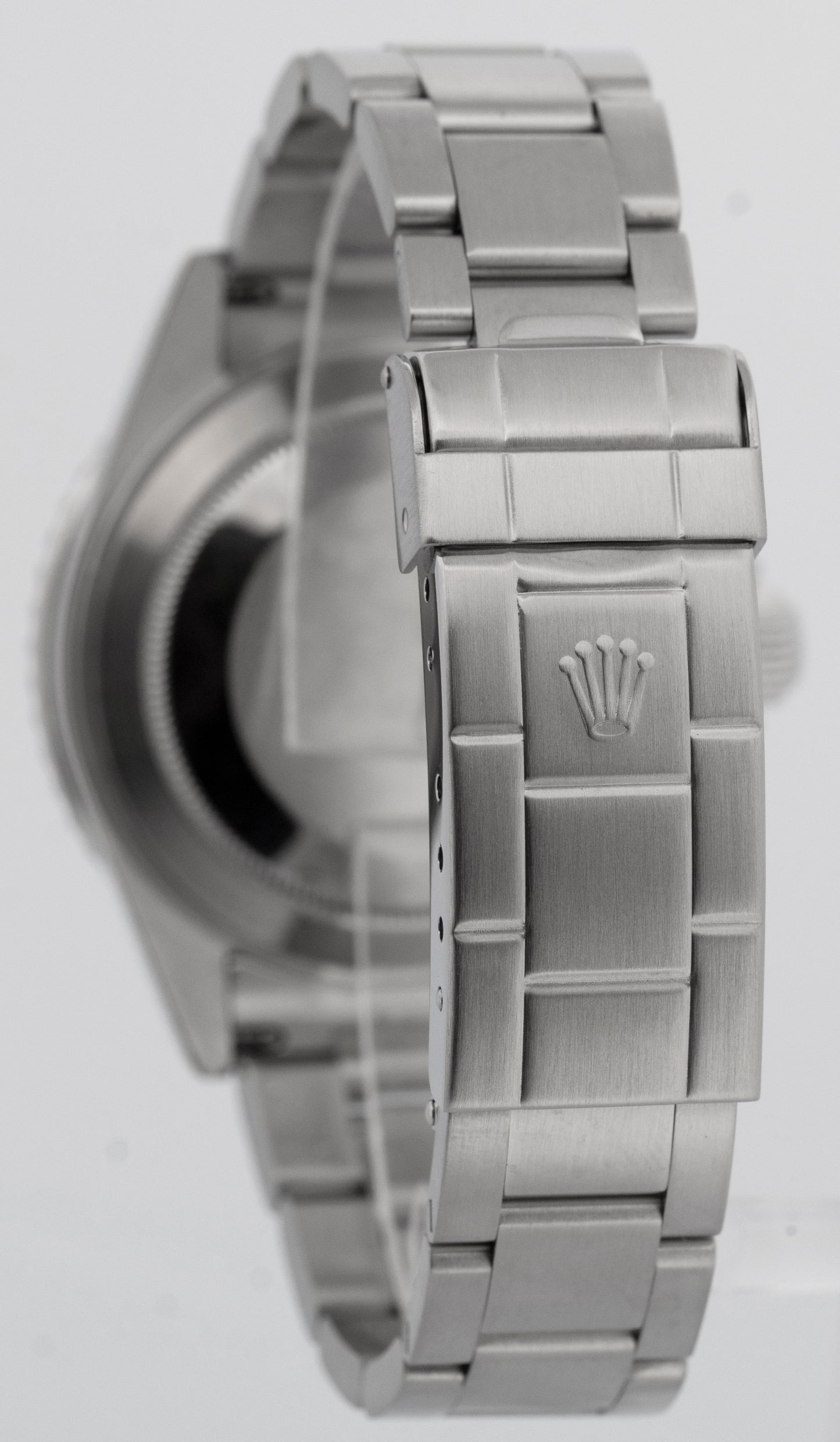 Rolex Submariner Date BLACK Stainless Steel 40mm Oyster NO-HOLES Watch 16610