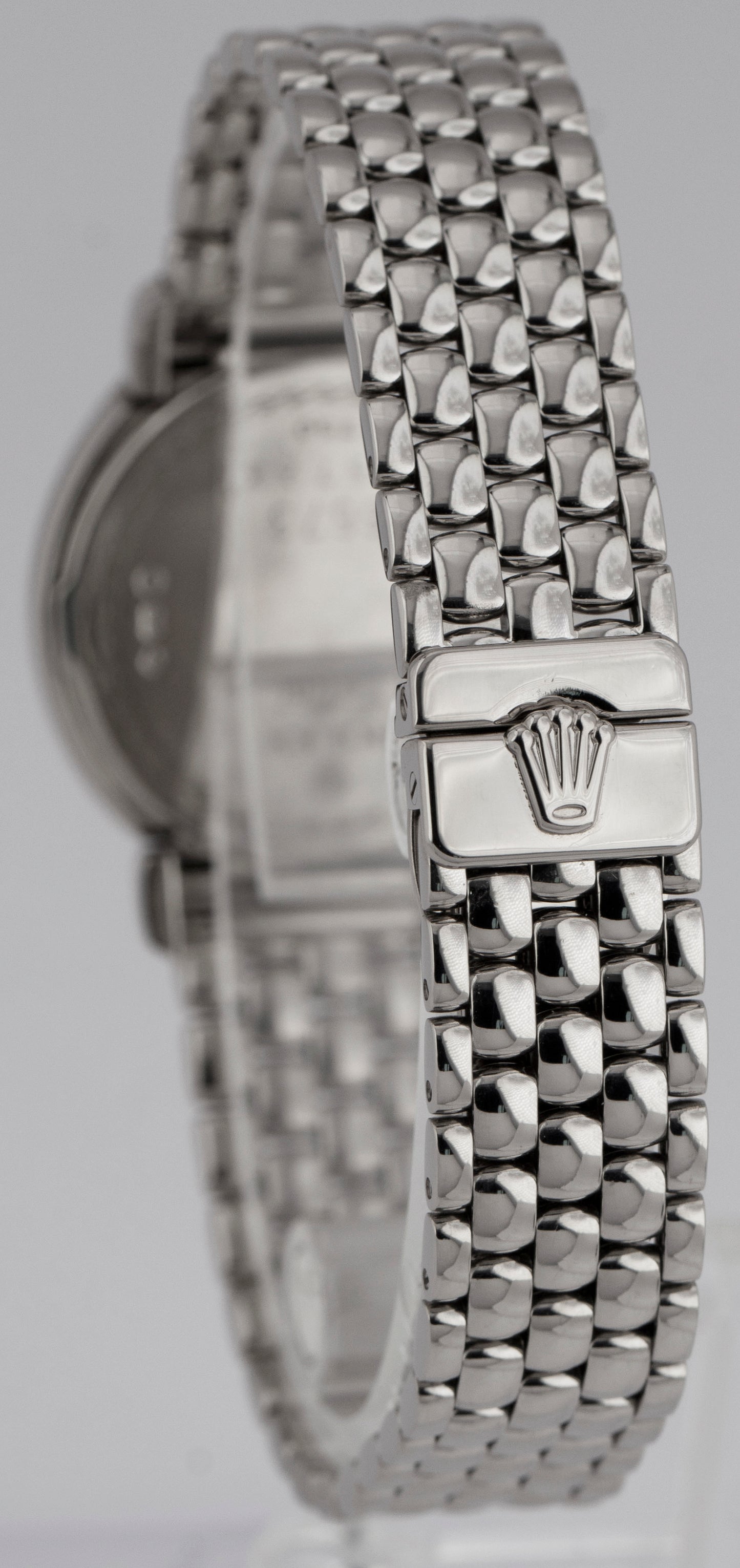 MINT PAPERS Rolex Cellini TAHITIAN BLACK MOP DIAMOND White Gold Watch BOX 6673/9