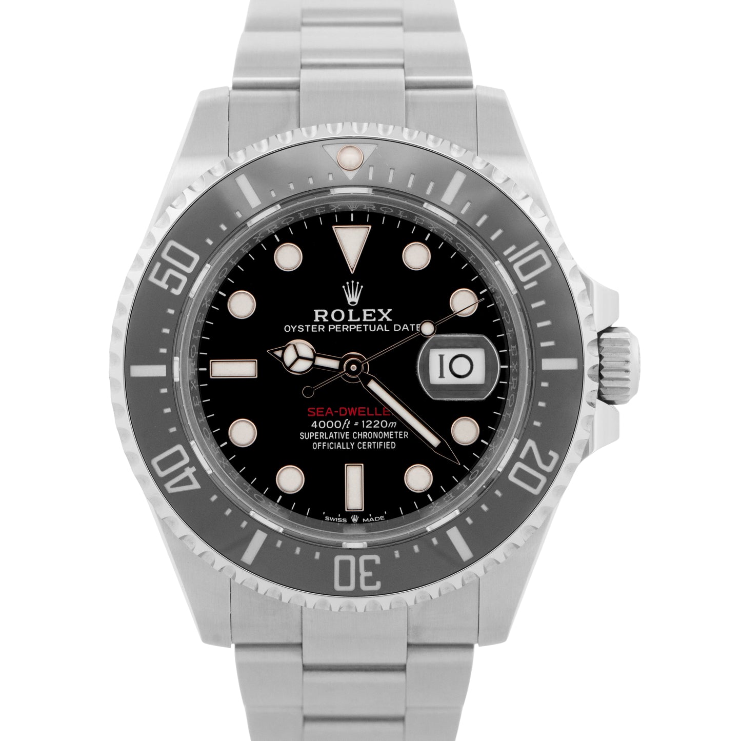 2023 PAPERS Rolex Sea-Dweller 50th-Anniversary BLACK Red 43mm Steel 126600 BOX