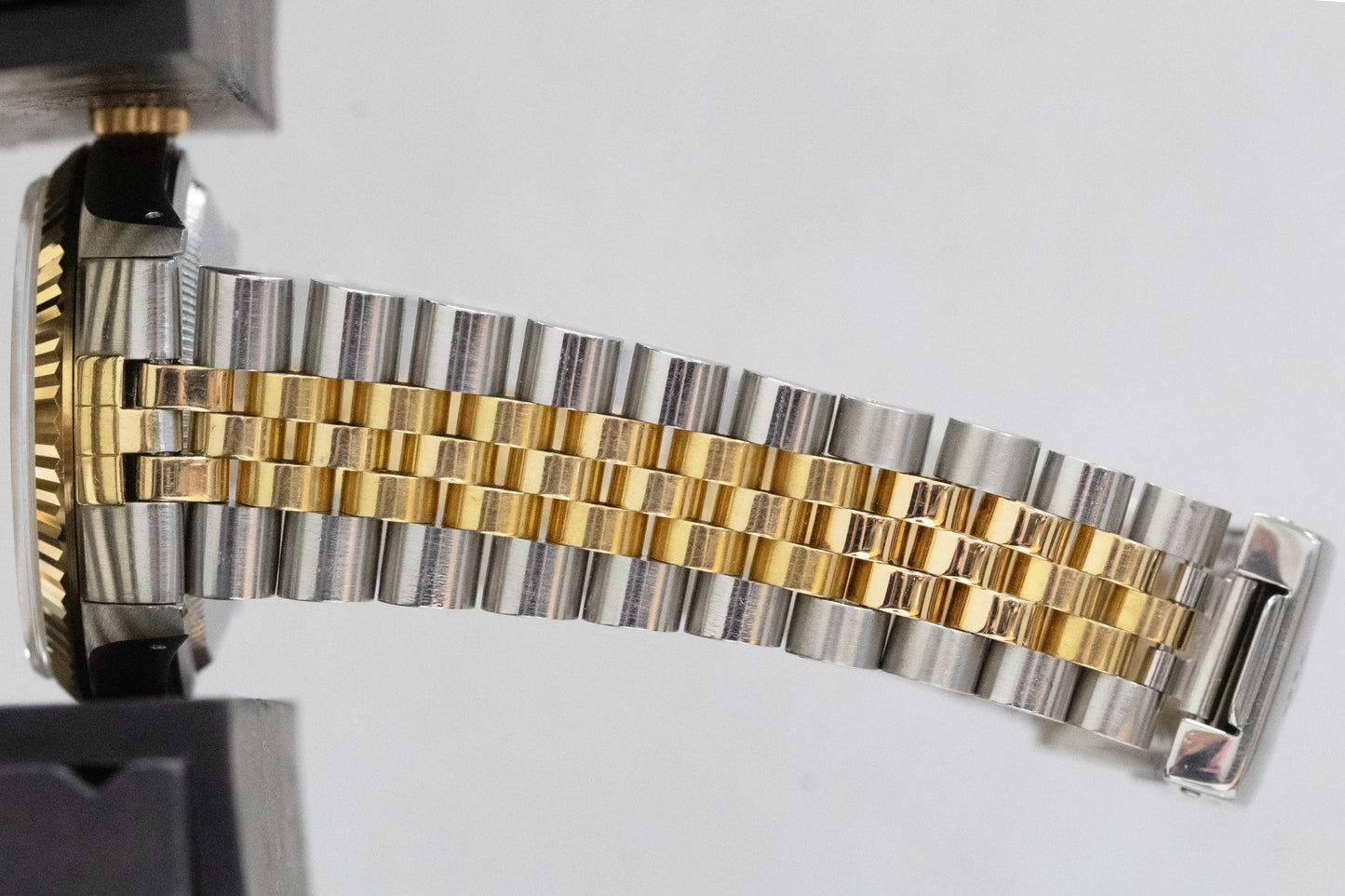 Rolex DateJust 36mm Champagne Two-Tone 18K Yellow Gold Steel JUBILEE Watch 16233