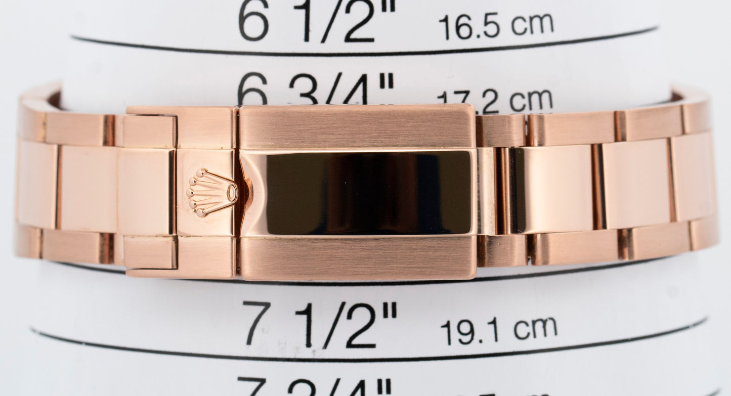 PAPERS Rolex Daytona CHOCOLATE ARABIC 40mm Brown 18K Rose Gold 116505 BOX