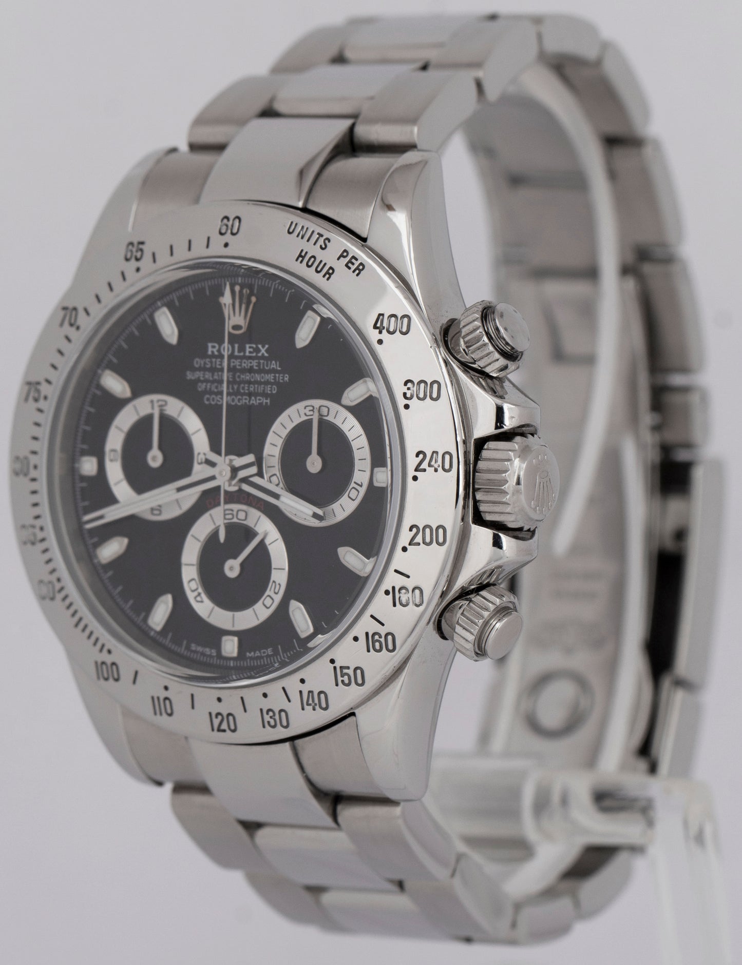 Rolex Daytona Cosmograph BLACK 40mm Stainless Steel Oyster 116520 Watch