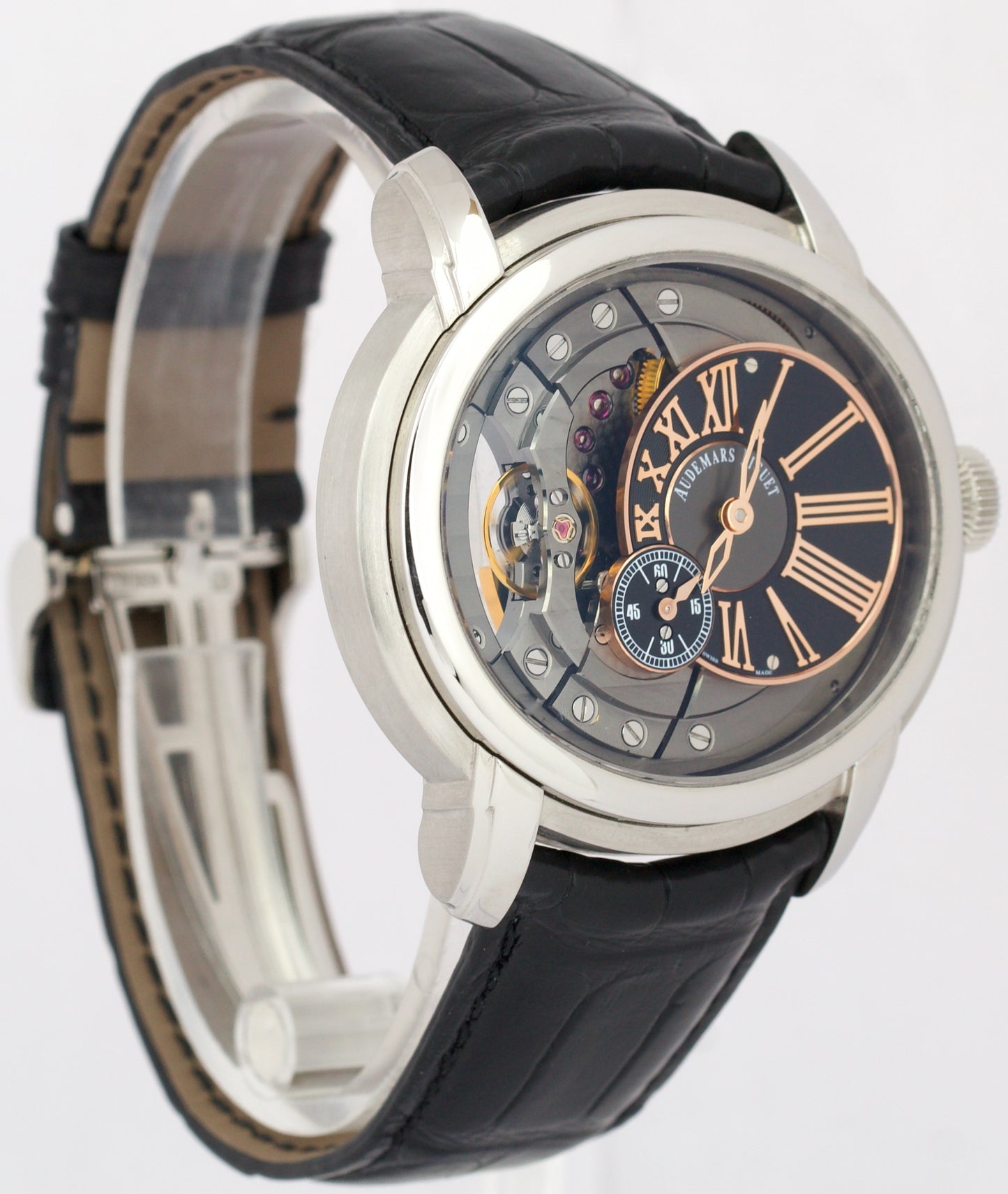 Audemars Piguet Millenary SKELETON 47mmX43mm 15350ST Stainless Steel Watch