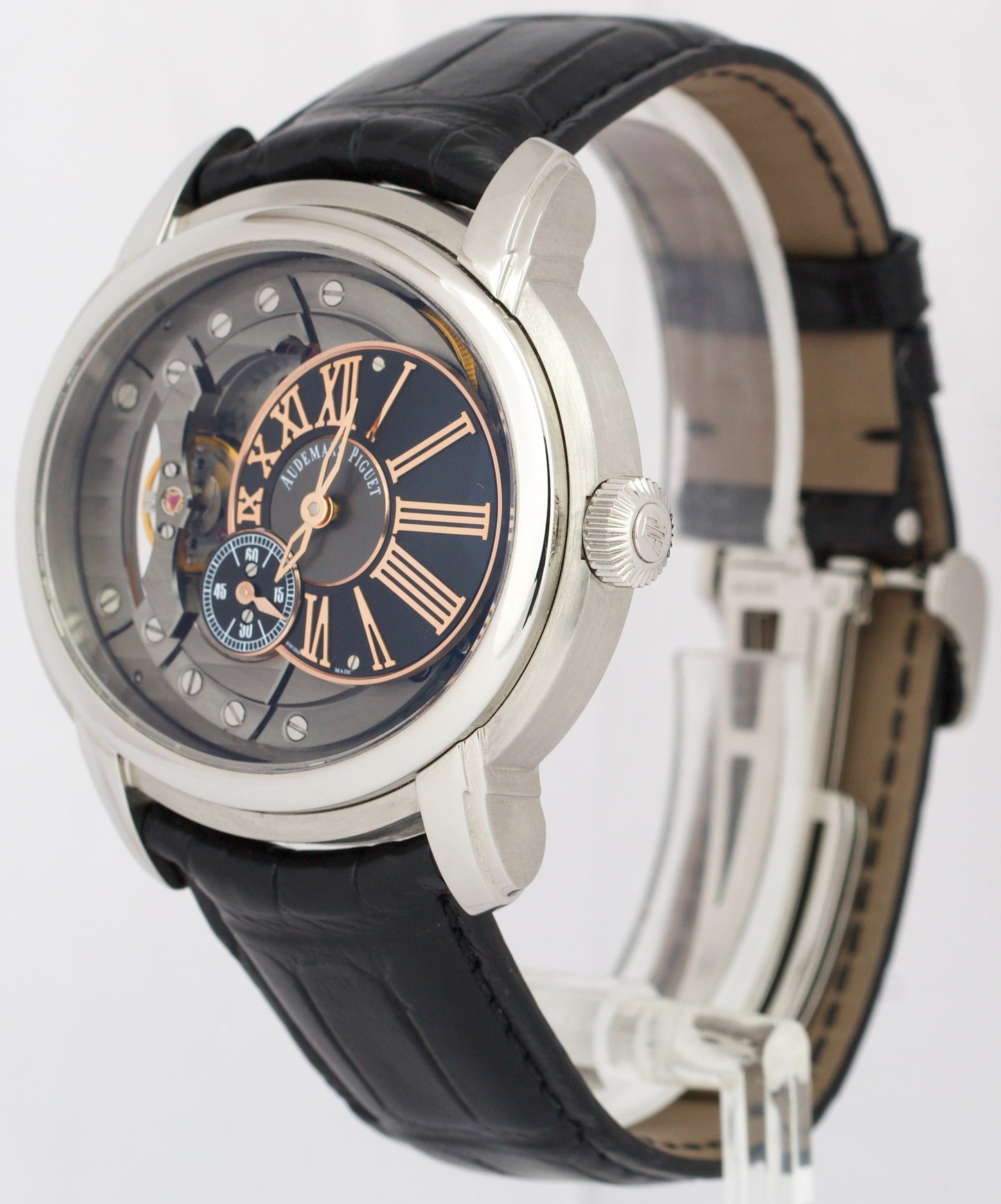 Audemars Piguet Millenary SKELETON 47mmX43mm 15350ST Stainless Steel Watch