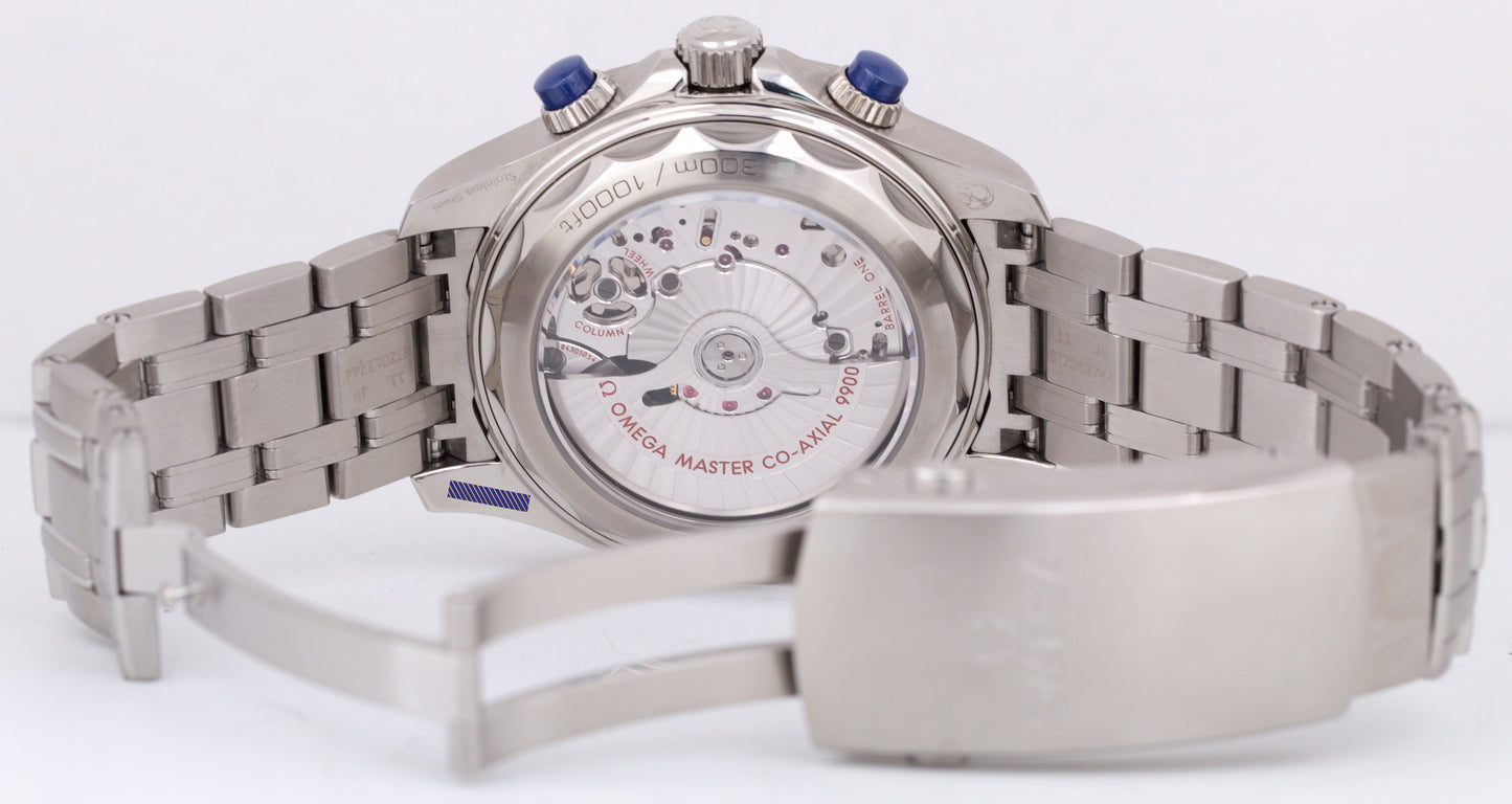 MINT Omega Seamaster Diver 300M 44mm BLUE WAVE 210.30.44.51.03.001 Watch BOX