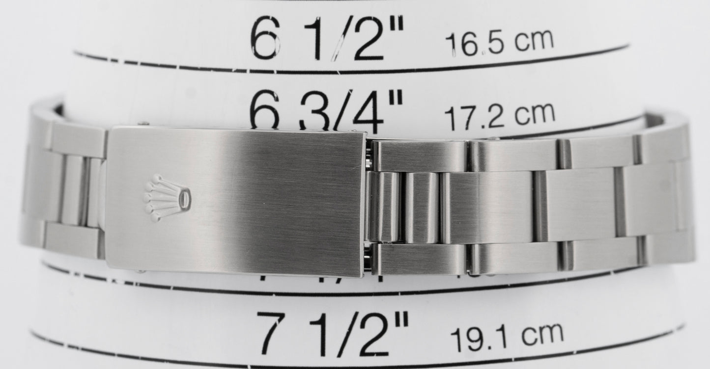 PAPERS Rolex Air-King Precision White Roman Stainless Steel 34mm Watch 14000 BOX