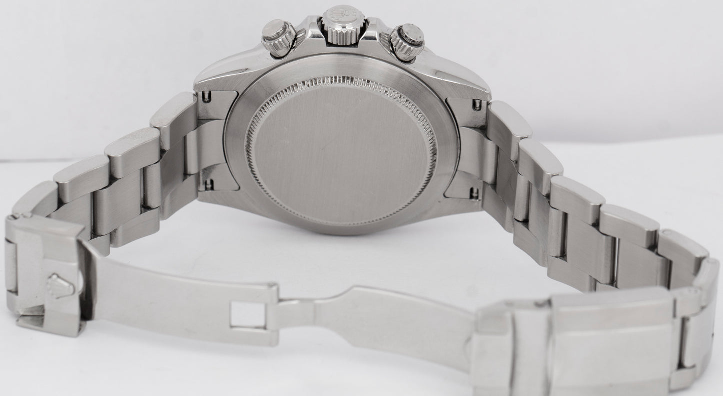 Rolex Daytona Cosmograph BLACK 40mm Stainless Steel Oyster 116520 Watch