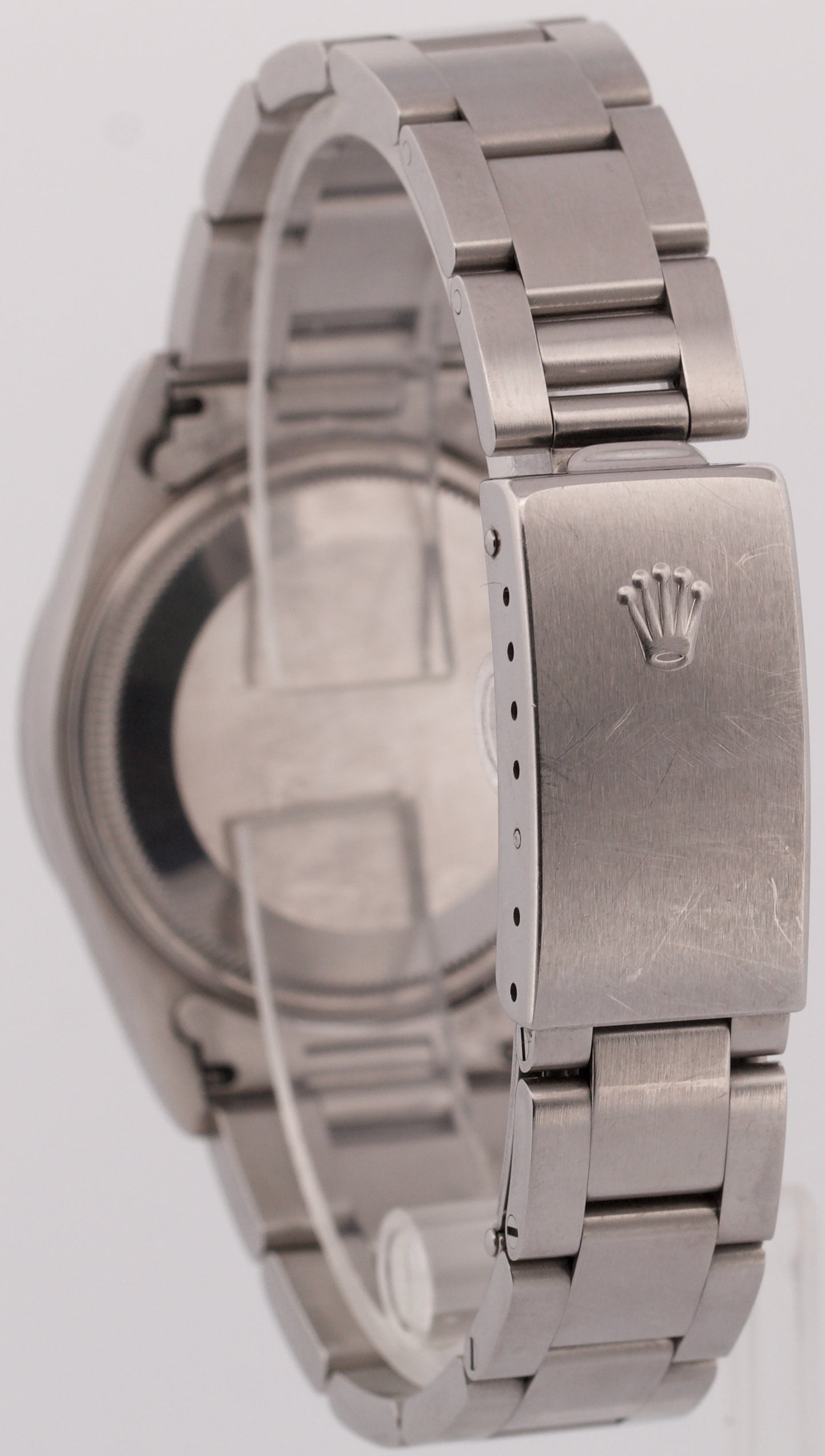 UNPOLISHED PAPERS Rolex Oyster Perpetual Air-King Silver DOMINOS 34mm 14000 BOX