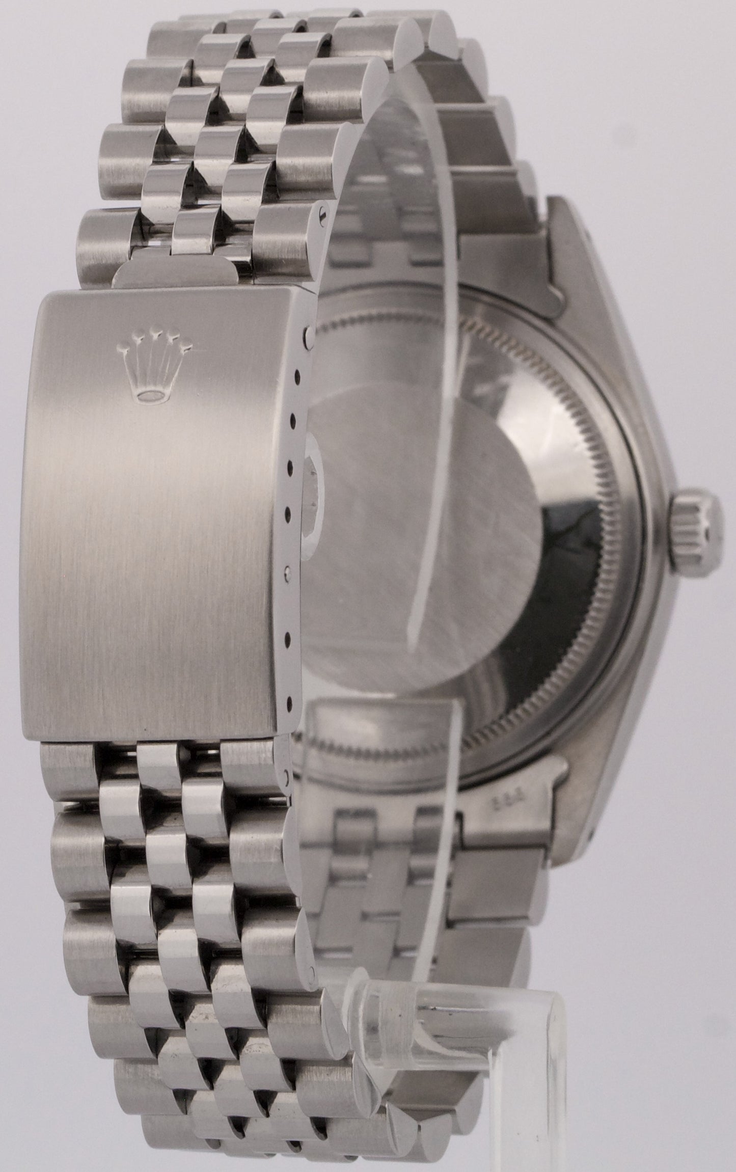 VINTAGE Rolex DateJust 36mm VIGNETTE GREEN DIAMOND Stainless Steel JUBILEE 16030