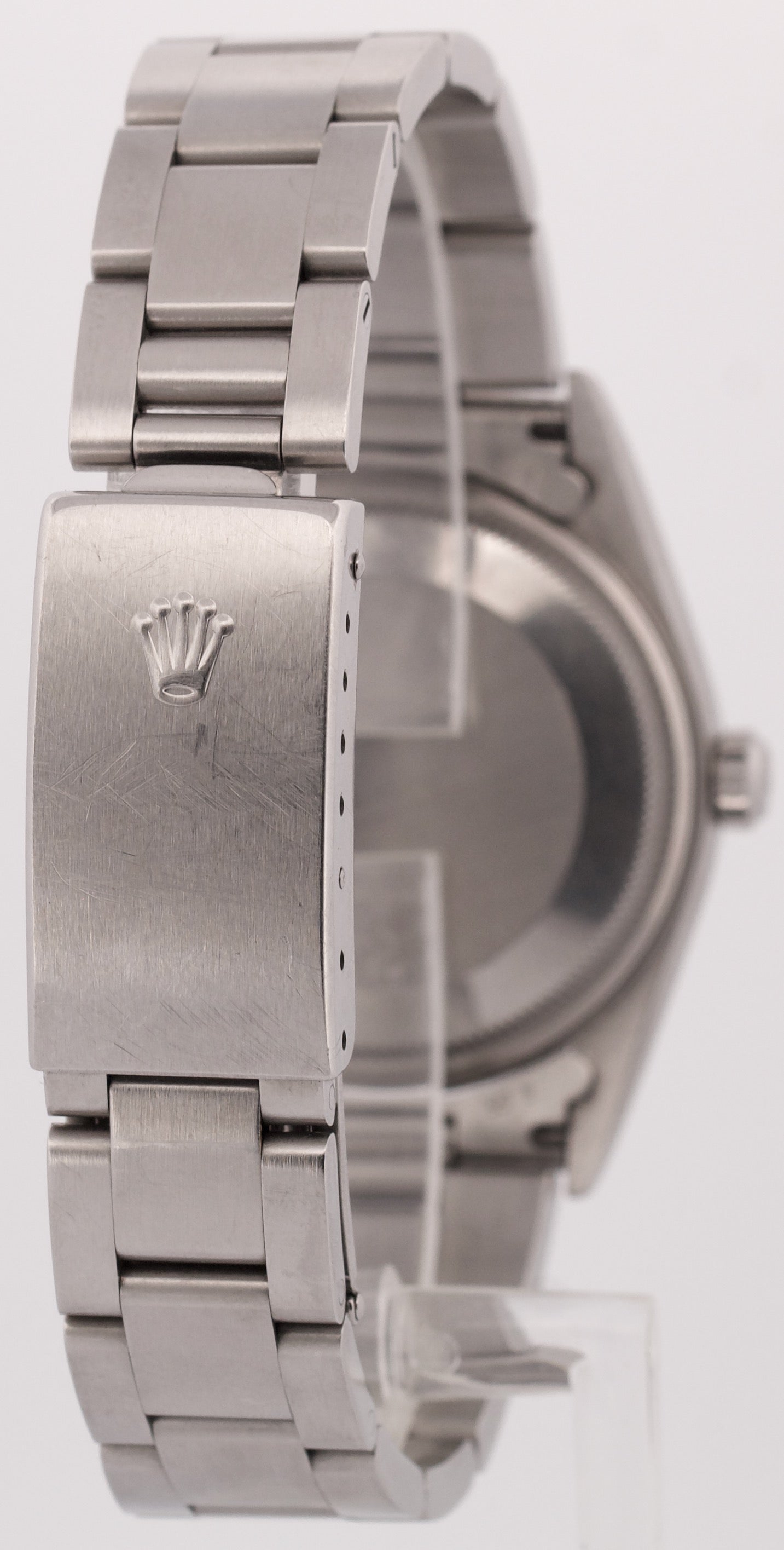 UNPOLISHED PAPERS Rolex Oyster Perpetual Air-King Silver DOMINOS 34mm 14000 BOX