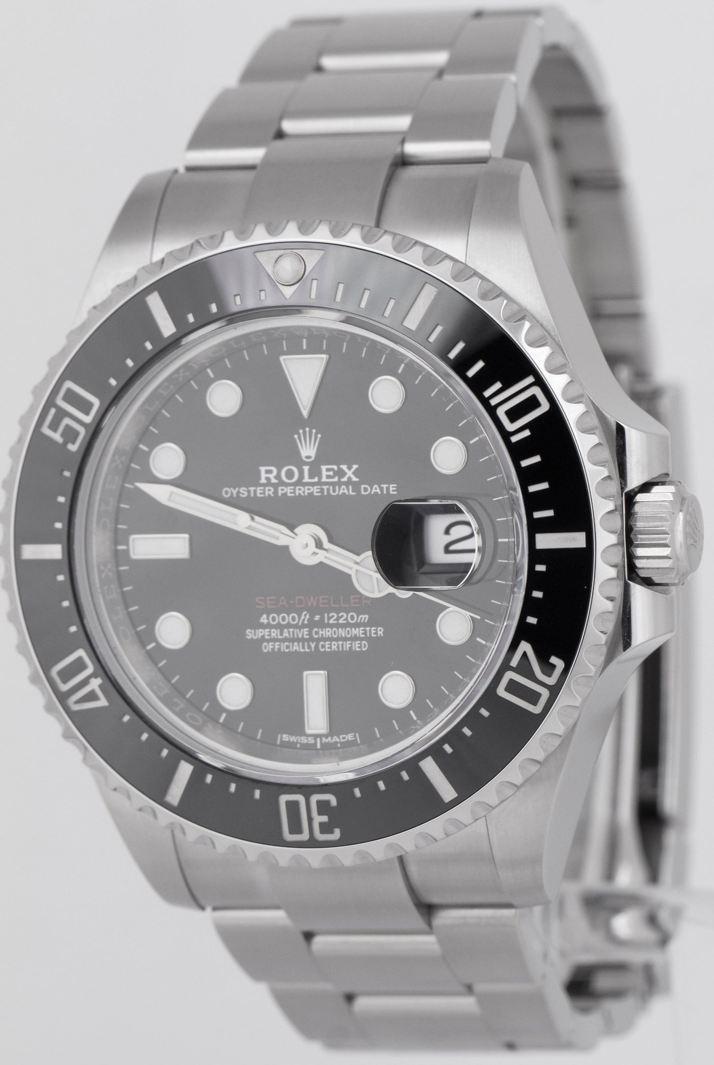 2017 Rolex 'Red' Sea-Dweller 126600 Black Mark I Stainless Steel 43mm MK1 Watch