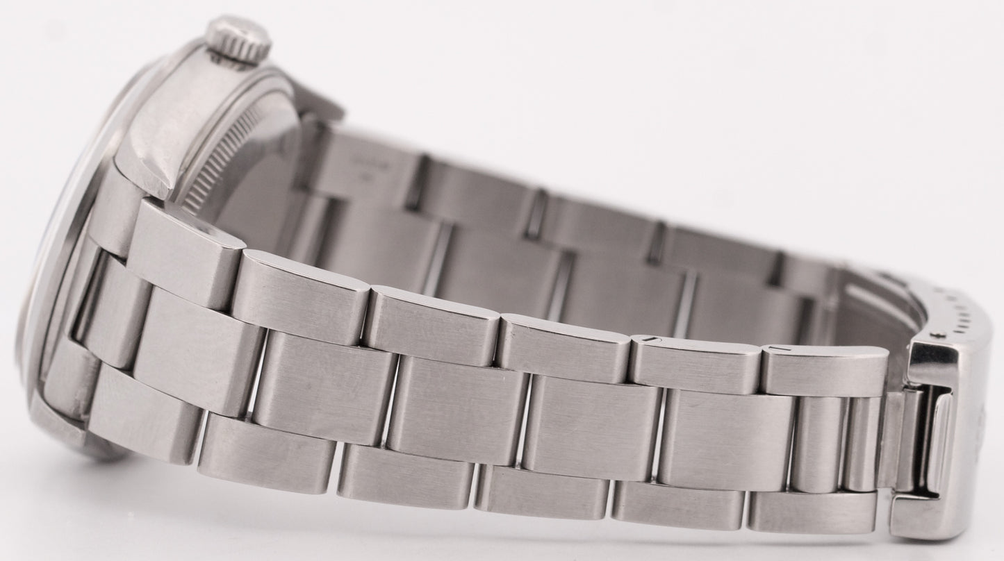 UNPOLISHED PAPERS Rolex Oyster Perpetual Air-King Silver DOMINOS 34mm 14000 BOX