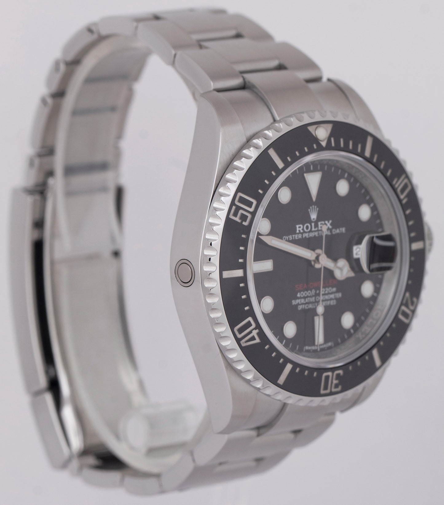 2017 Rolex 'Red' Sea-Dweller 126600 Black Mark I Stainless Steel 43mm MK1 Watch