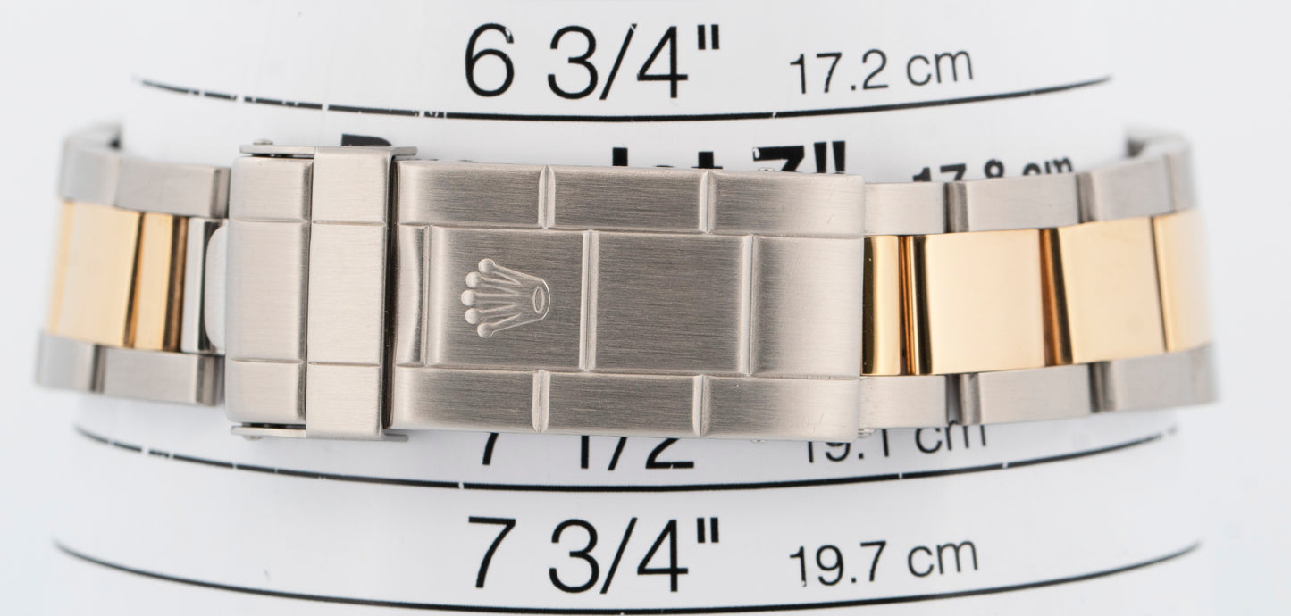 Rolex Submariner Date 40mm BLACK Two-Tone 18K Yellow Gold Steel 16613 LN Watch