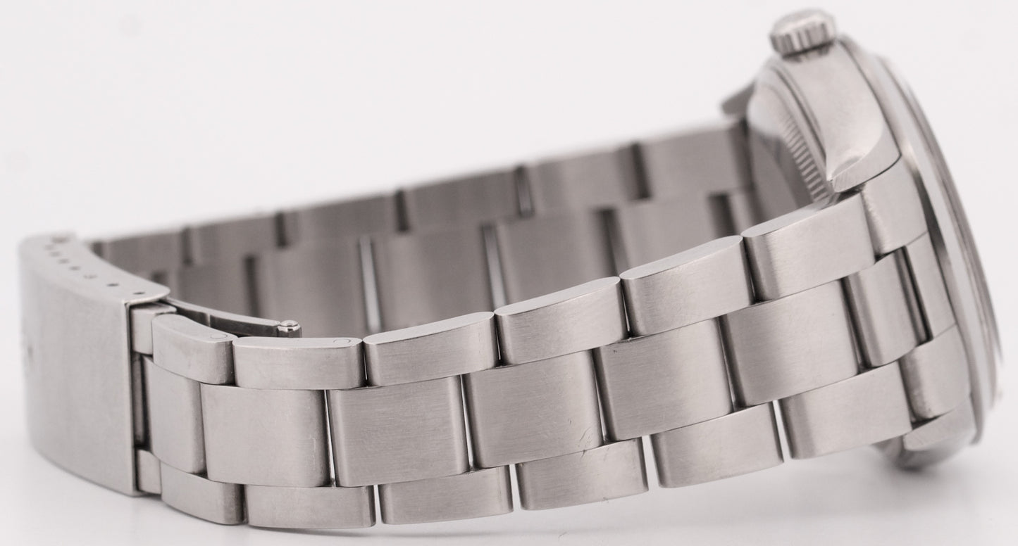 UNPOLISHED PAPERS Rolex Oyster Perpetual Air-King Silver DOMINOS 34mm 14000 BOX