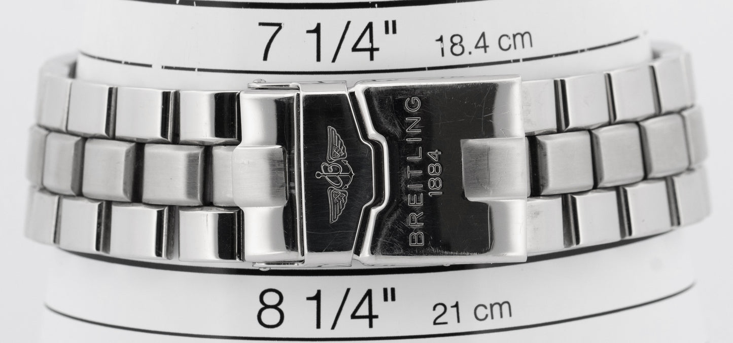 Breitling Super Avenger BLUE Chronograph Stainless Steel 48.4mm A13370 Watch