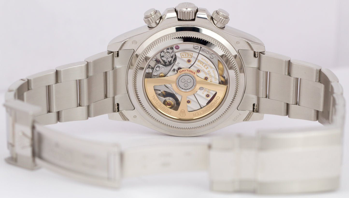 NEW 2025 PAPERS Rolex Daytona GLACIER BLUE BAGUETTE 40mm Platinum 126506 BOX