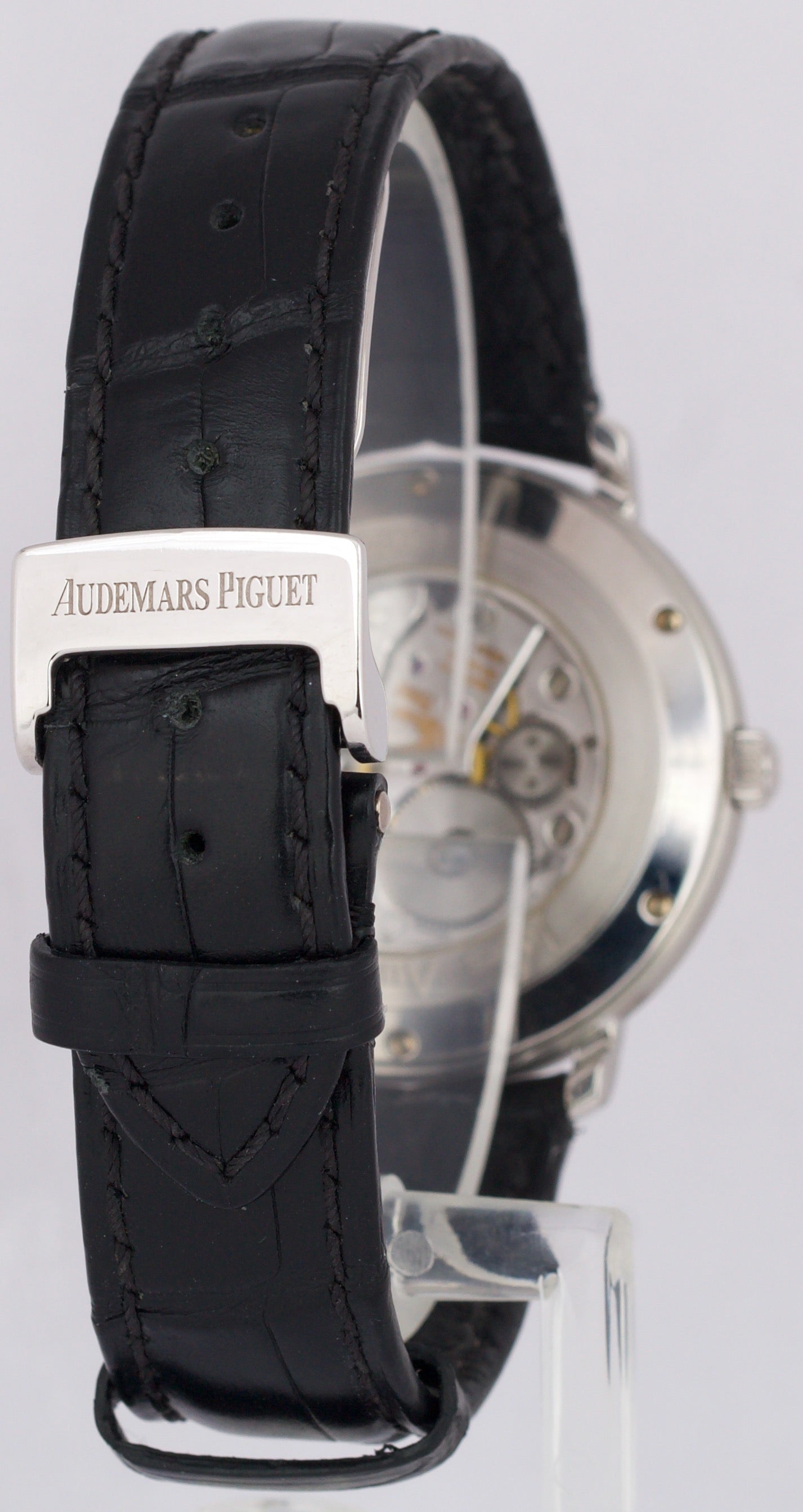 Audemars Piguet Jules BLUE 18K White Gold SMALL SECONDS Leather 36mm 15056BC