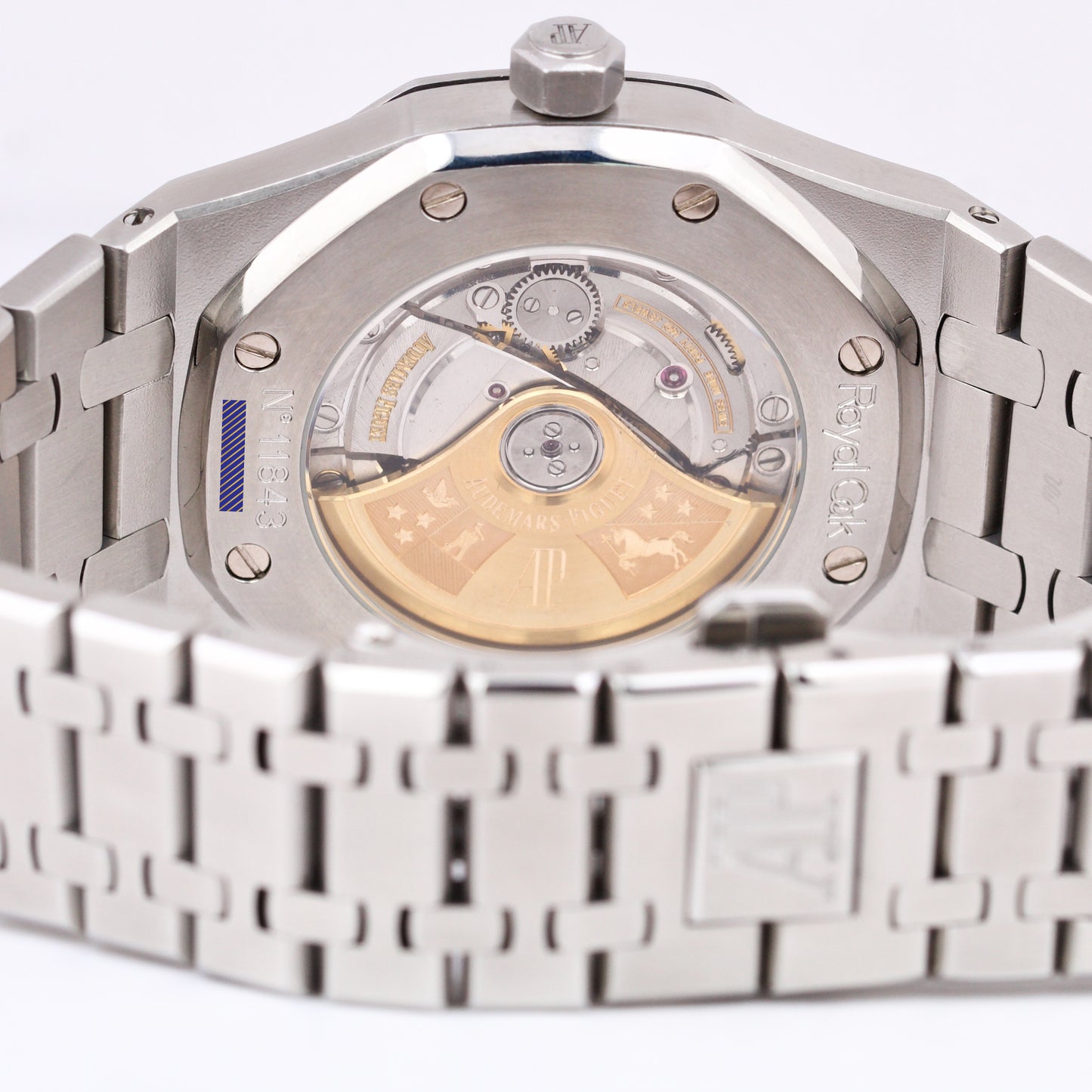 Audemars Piguet Royal Oak Blue 39mm Stainless Steel Date Automatic Watch 15300ST