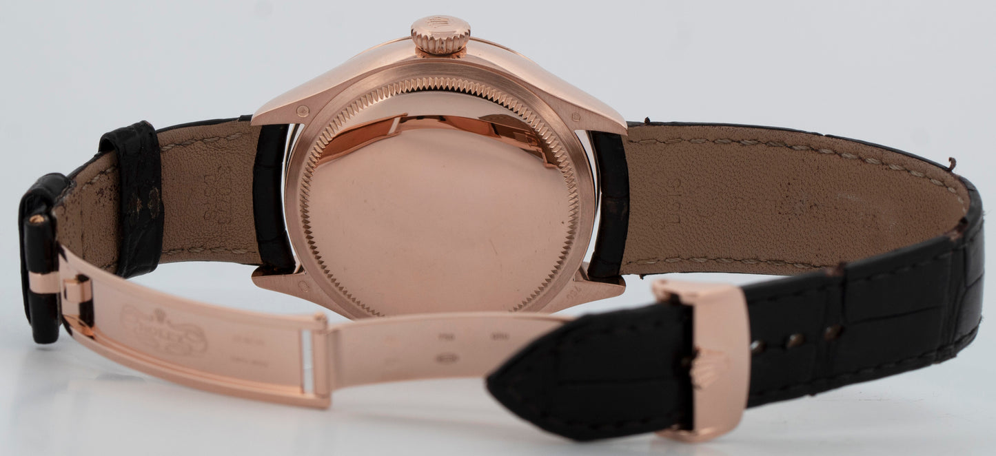 NEW PAPERS MINT Rolex Cellini Moonphase 18K Everose Gold 39mm 50535 Watch BOX