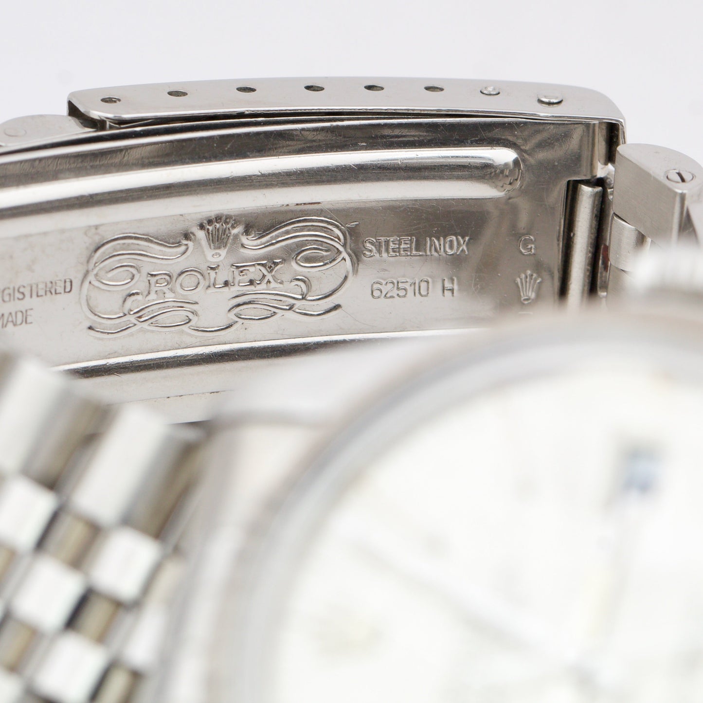 1984 Rolex DateJust SILVER LINEN Fluted Stainless Steel JUBILEE 36mm Watch 16014