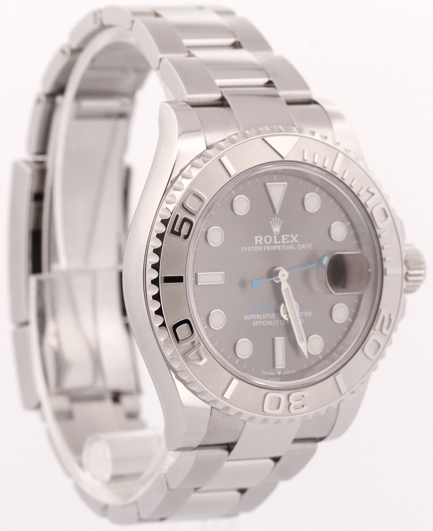 2020 PAPERS Rolex Yacht-Master Steel Platinum RHODIUM 40mm 126622 YM1 Watch BOX