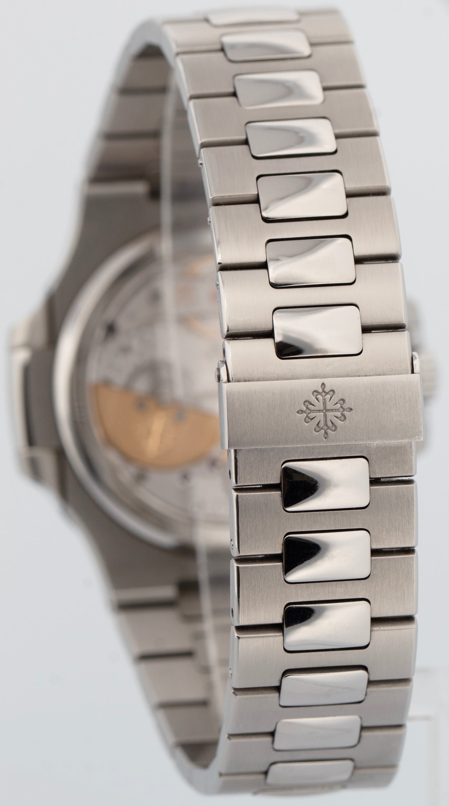 PAPERS Patek Philippe Nautilus Blue Moon Phase 40mm Steel Watch 5712/1A-001 BOX