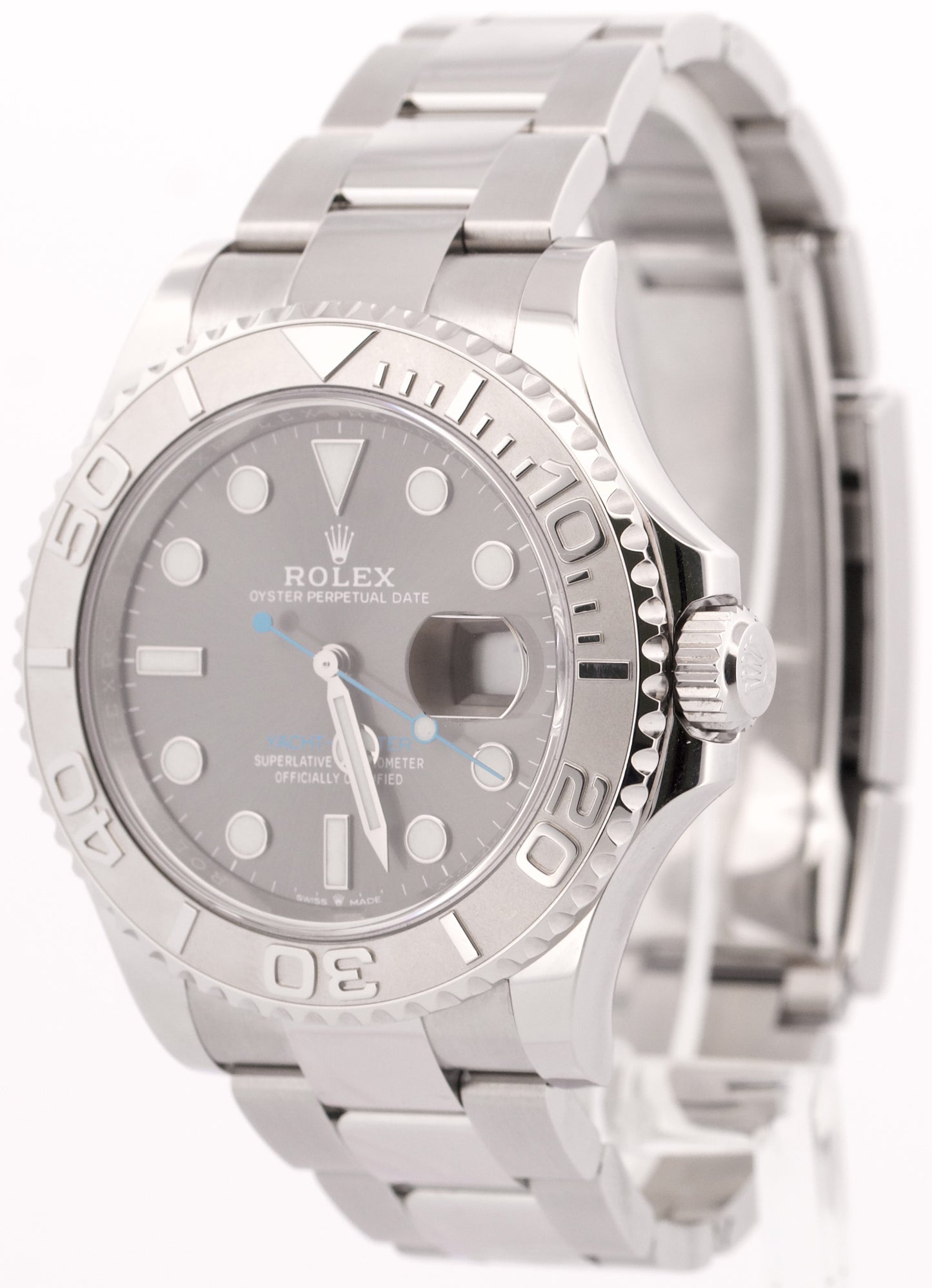 2020 PAPERS Rolex Yacht-Master Steel Platinum RHODIUM 40mm 126622 YM1 Watch BOX