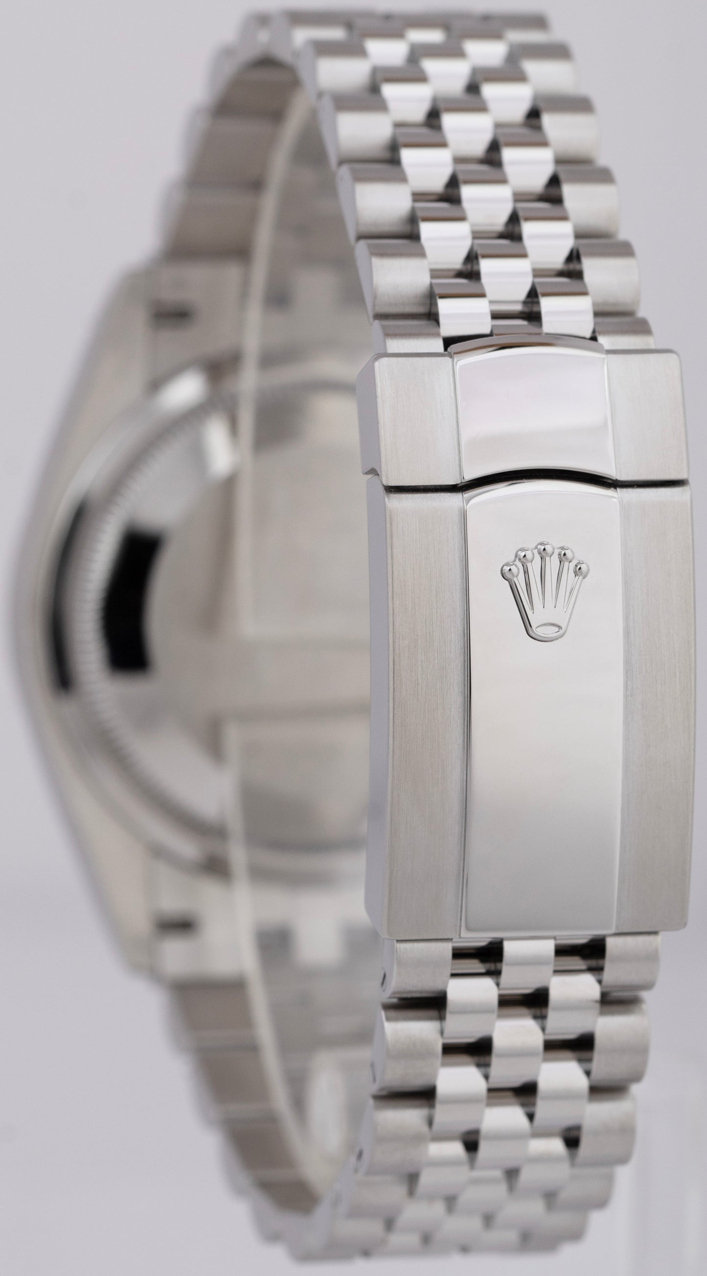 2022 Rolex DateJust Wimbledon 36mm Fluted Steel White Gold Jubilee Watch 126234