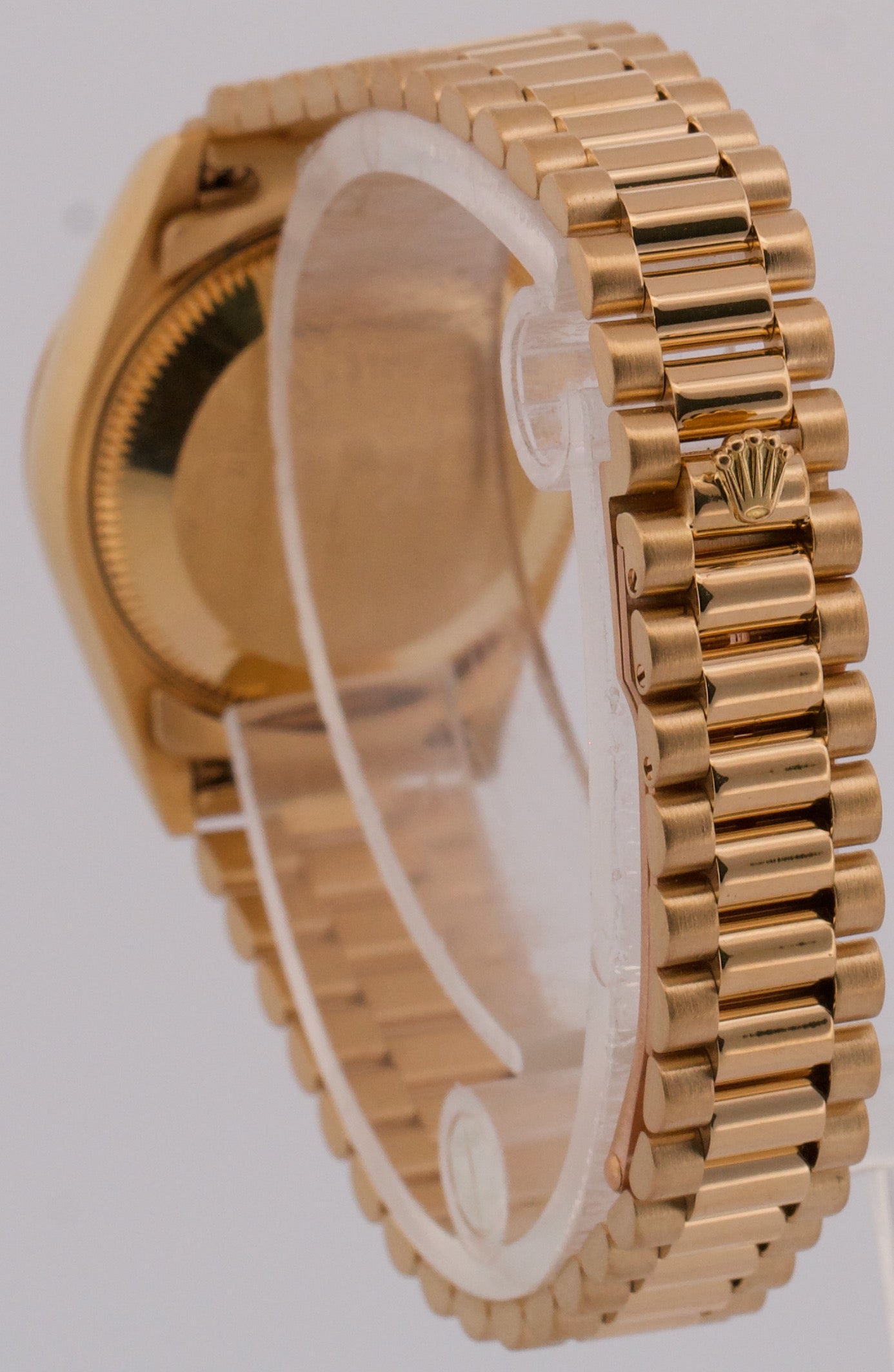 PAPERS Ladies Rolex DateJust President 26mm CHAMPAGNE 18K Yellow Gold 69178 BOX