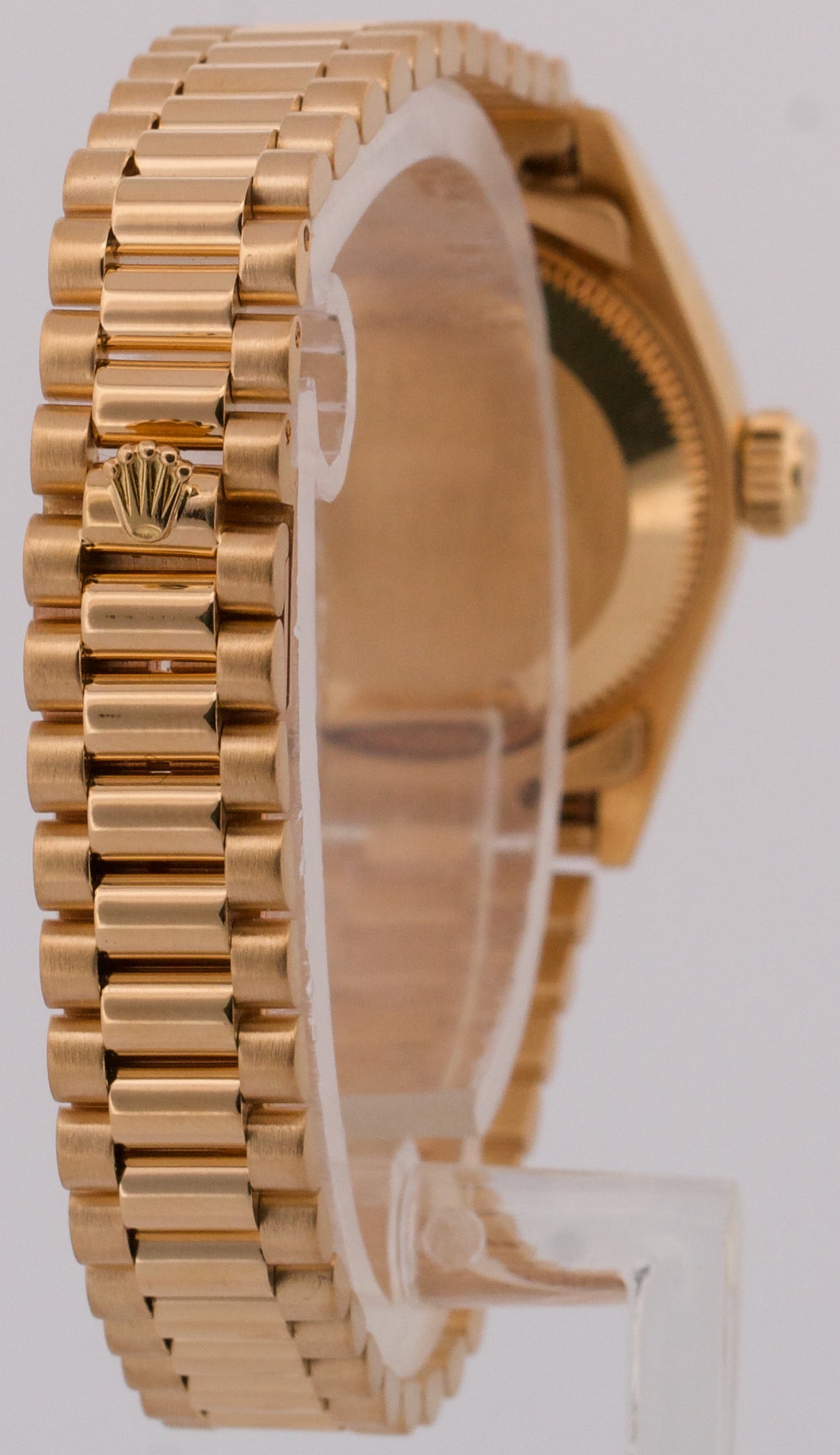 PAPERS Ladies Rolex DateJust President 26mm CHAMPAGNE 18K Yellow Gold 69178 BOX