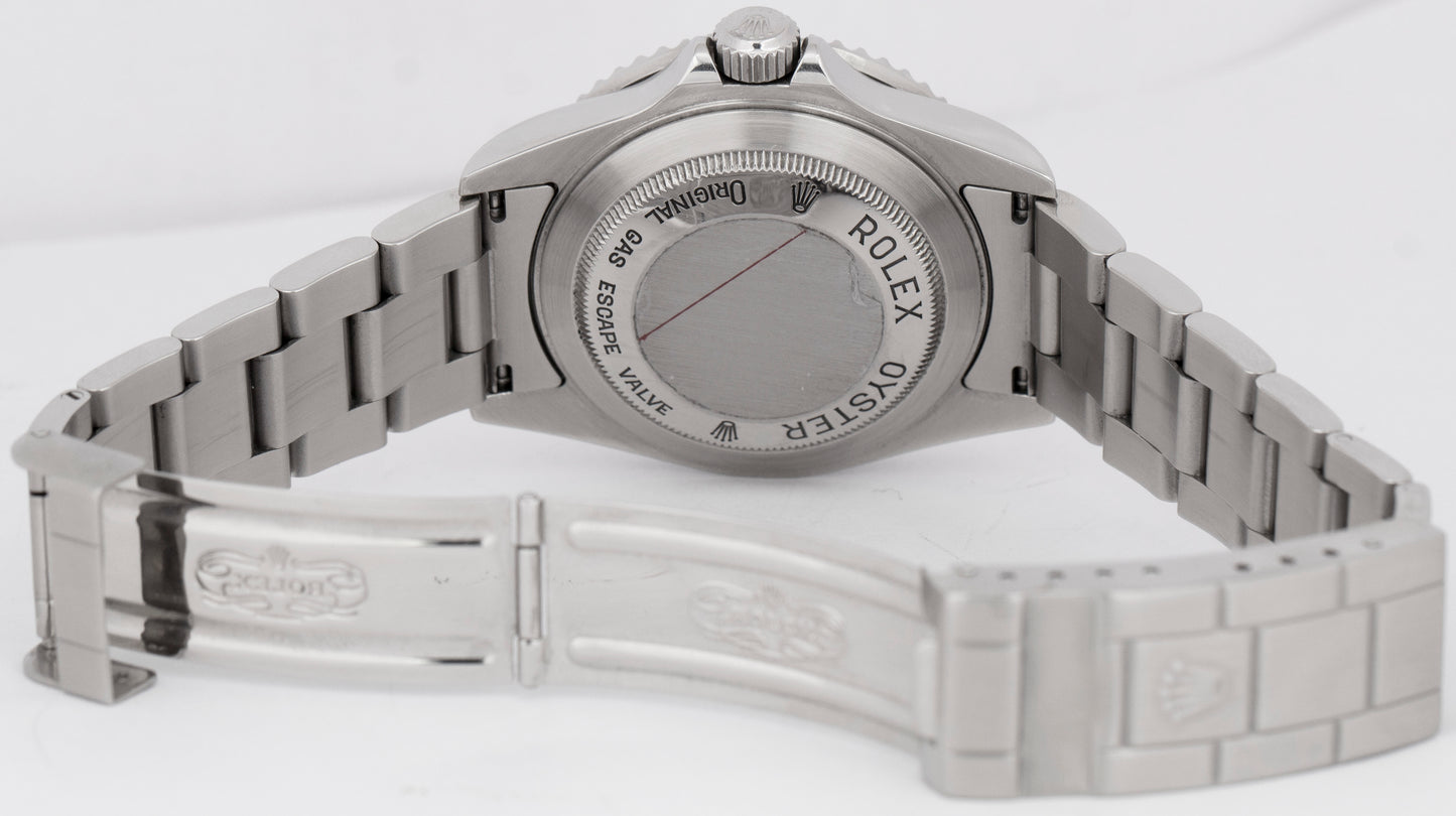 MINT PAPERS Rolex Sea-Dweller 40mm No-Holes Case Black Steel Date Watch 16600